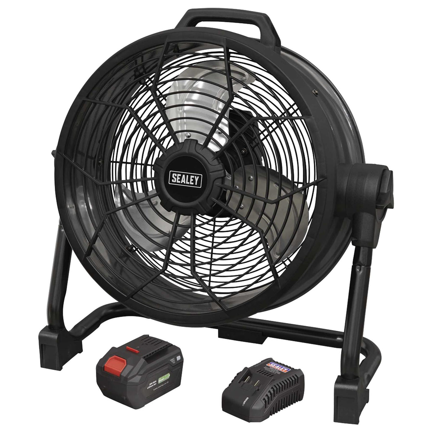 Sealey 2-in-1 Cordless/Corded 16" High Velocity Drum Fan 20V SV20 Series Kit