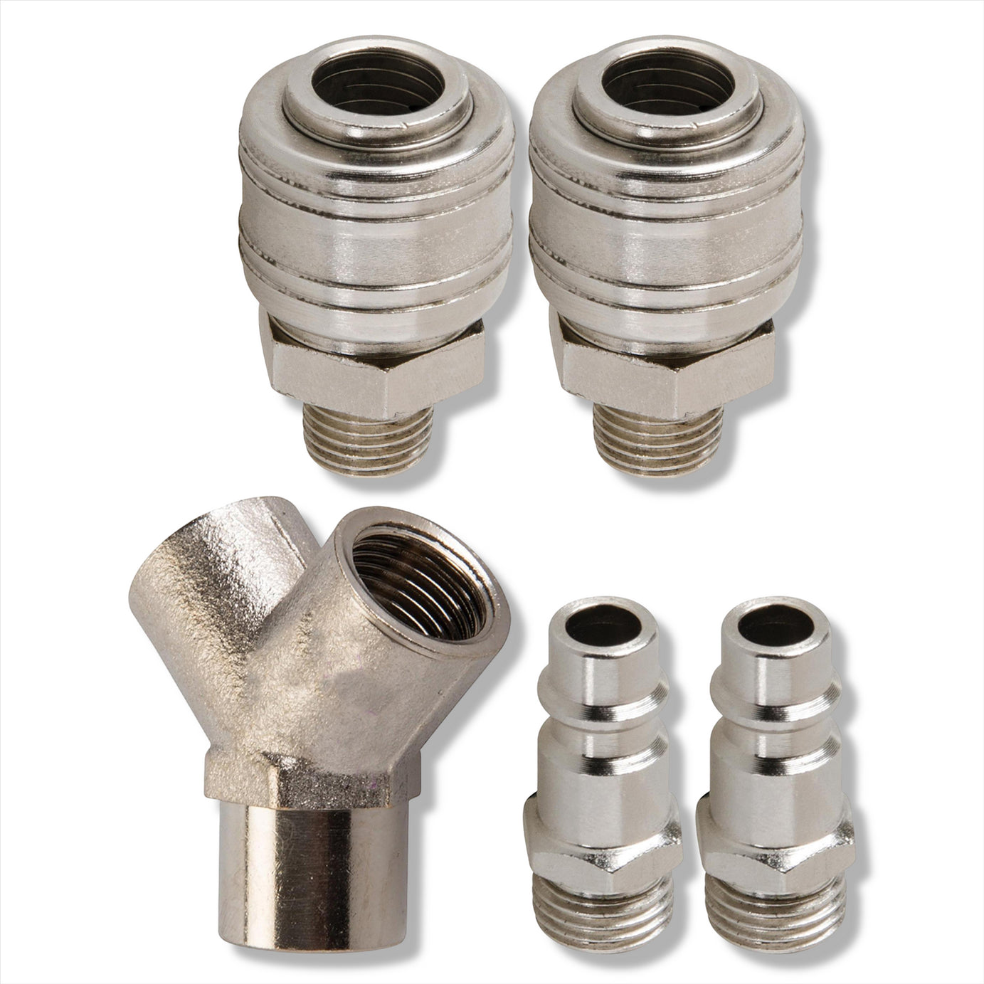 Euro Airline 3 Way Y Connector Quick Release Fittings For Compressor Air Hose