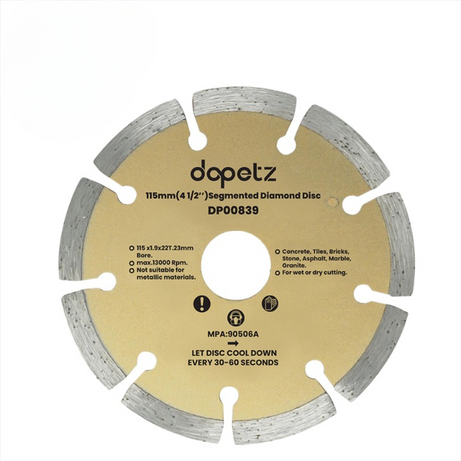 115mm Diamond Cutting Discs 41/2" Angle Grinder Blade, Tile Stone & Concrete