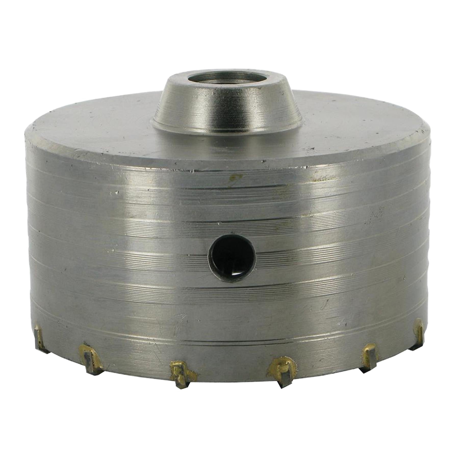 TCT Core Drill Bit 115mm Hole Saw Masonry Stone Brick SDS Plus 115mm Shaft Pilot