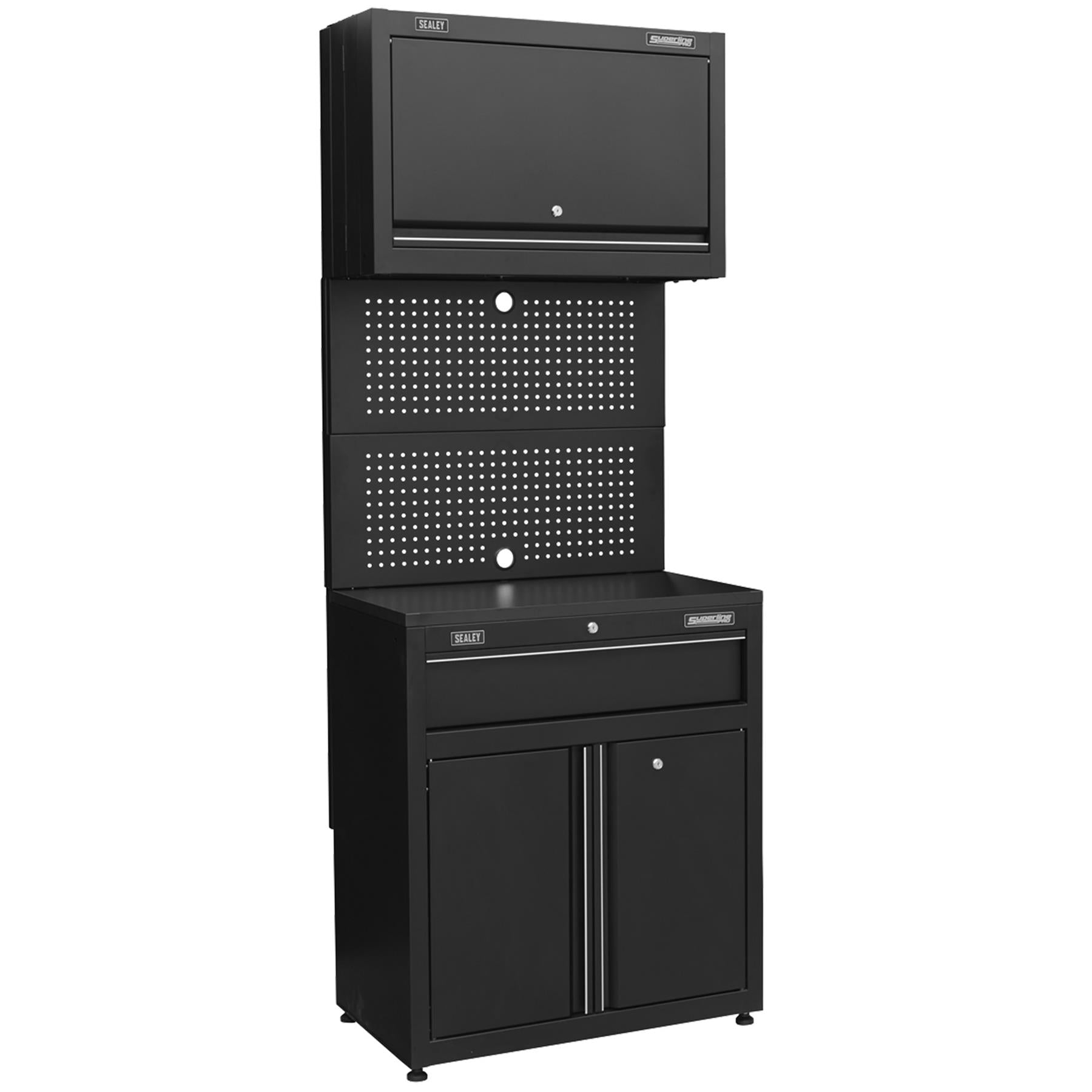 Sealey Garage Storage System 10pc Can be freestanding or fixed to the wall
