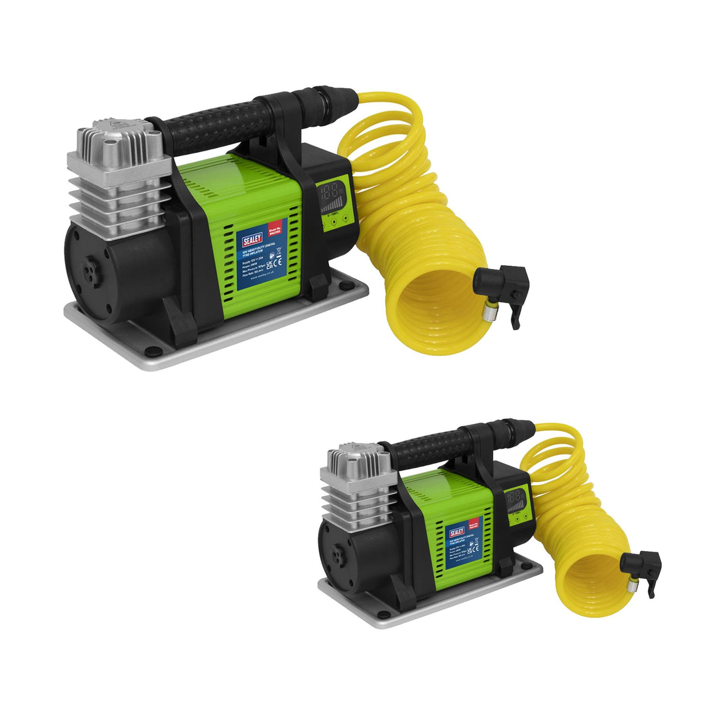 Sealey Digital Tyre Inflator 12V Heavy-Duty