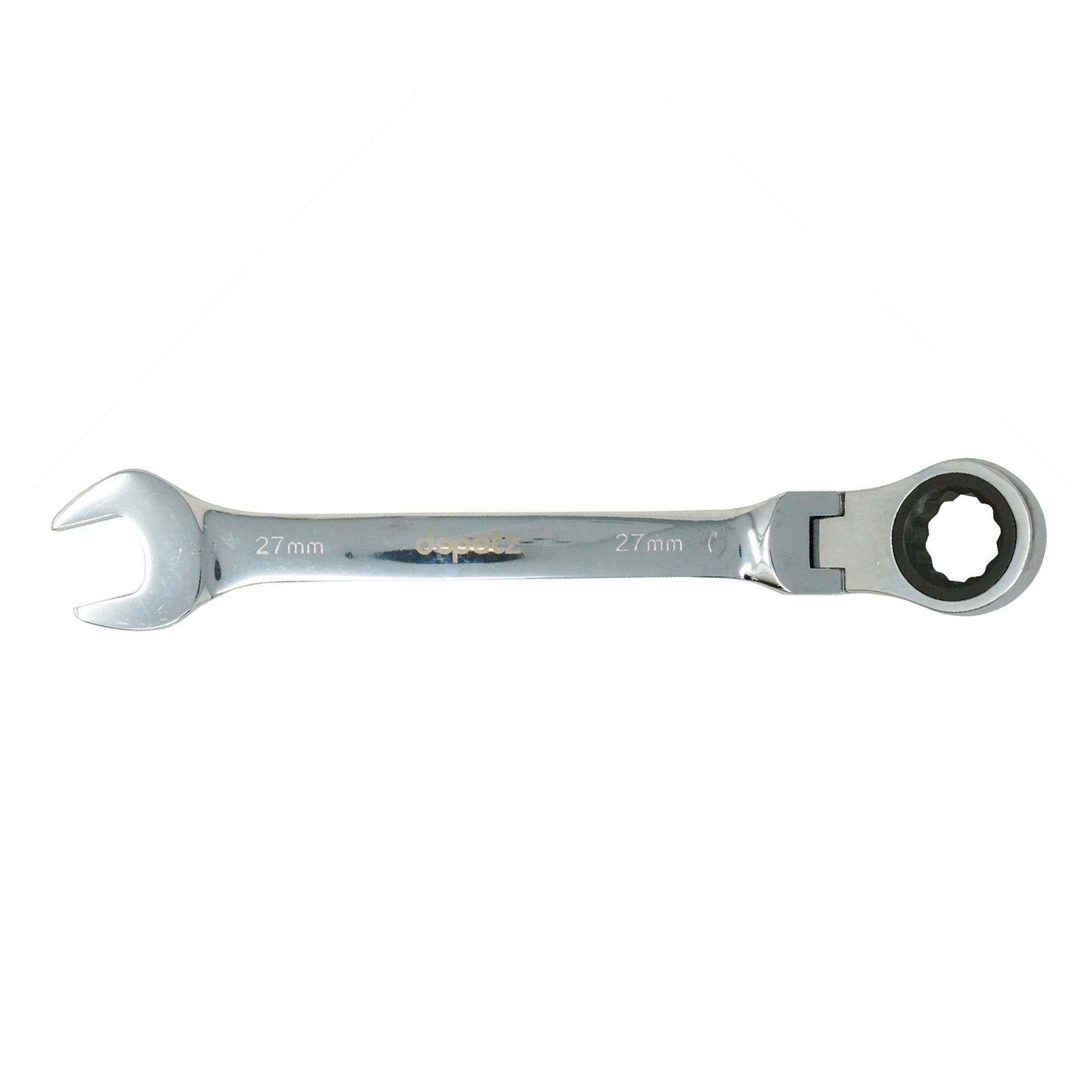27mm Flexible Head Ratchet Metric Spanner Open End & Ring Guaranteed