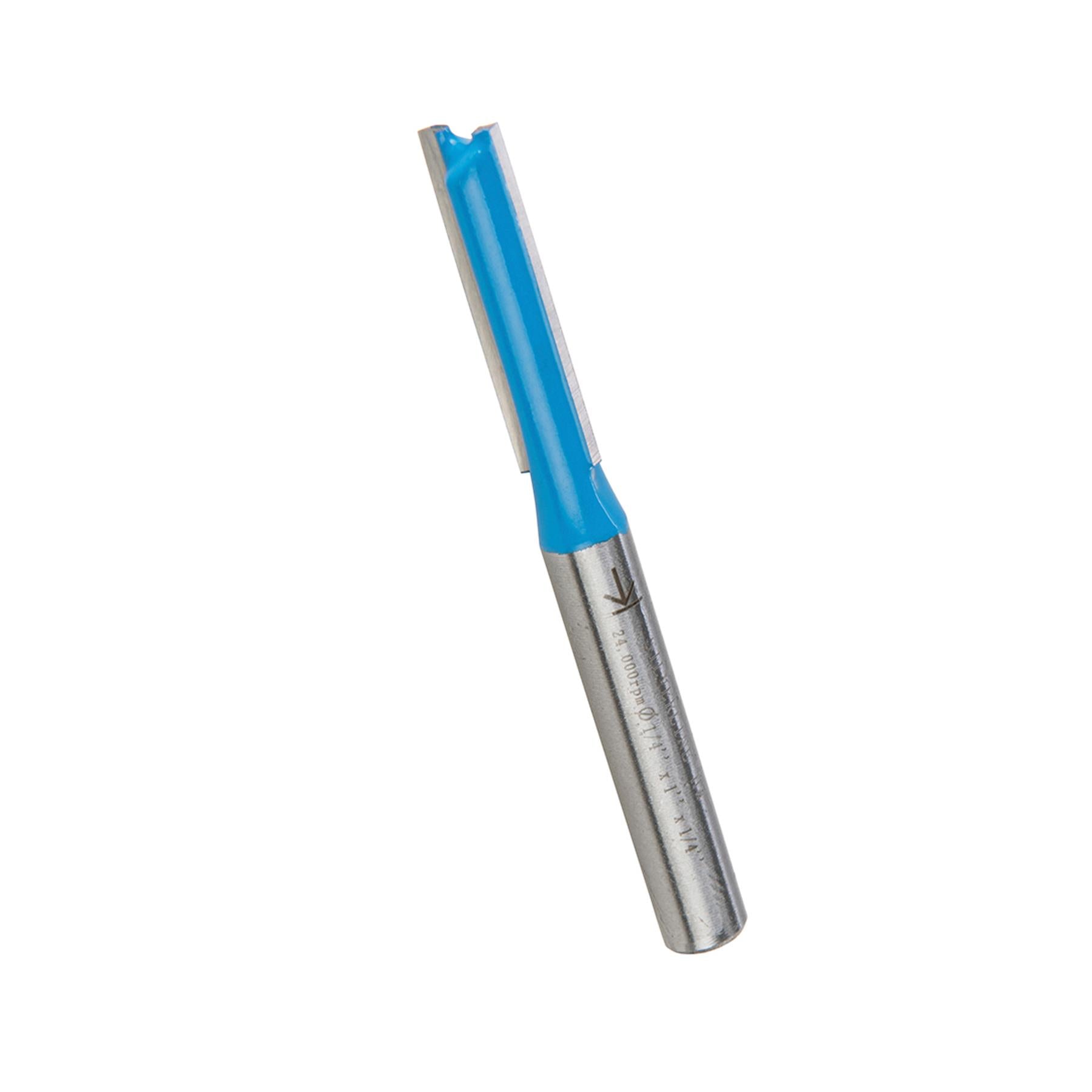 1/4" Shank Straight Imperial Cutter TCT Router Bits 1/4" Diameter x 1" Long DIY
