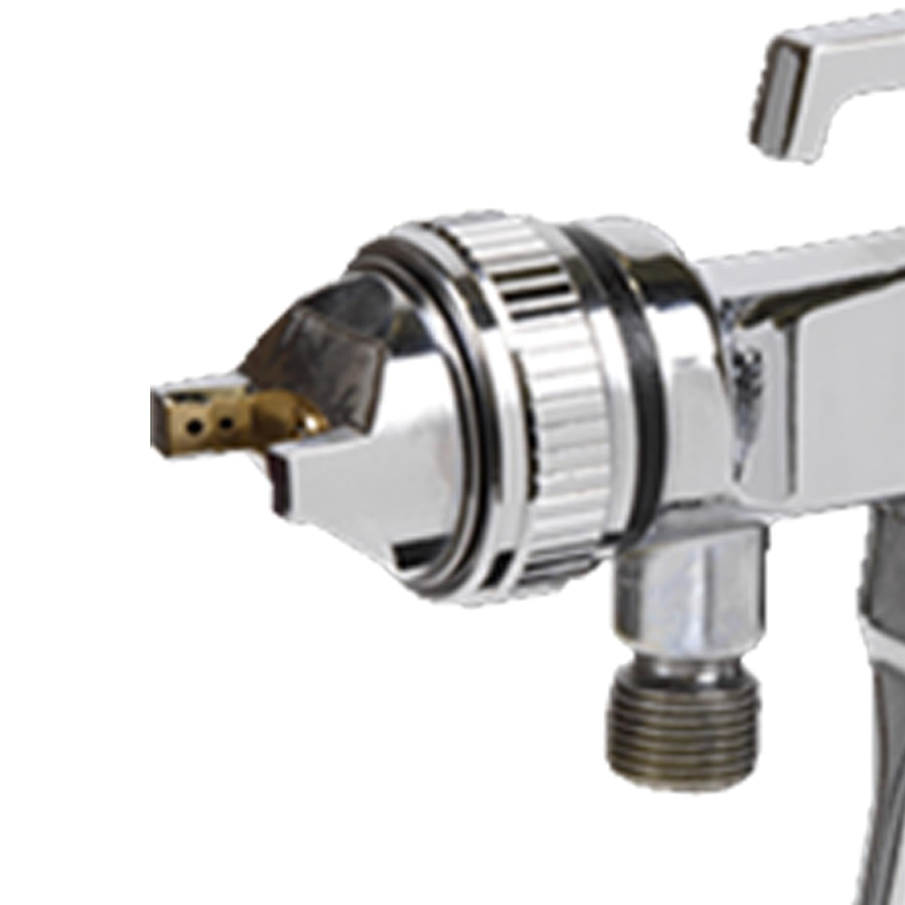 Sealey HVLP Pressure Pot System with Spray Gun & Hoses 1.7mm Set-Up