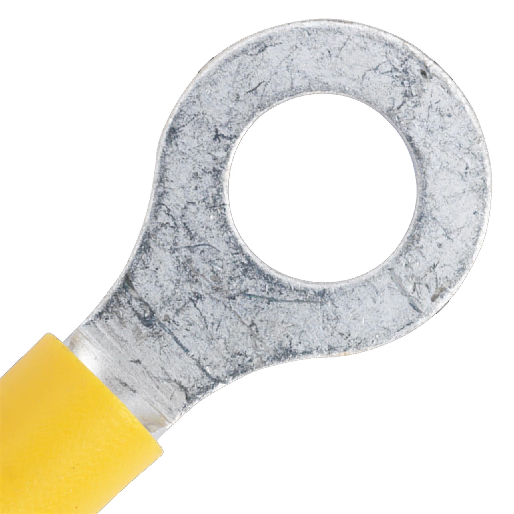 Easy-Entry Ring Terminal 8.4mm (5/16") Yellow Pack of 100 Sealey