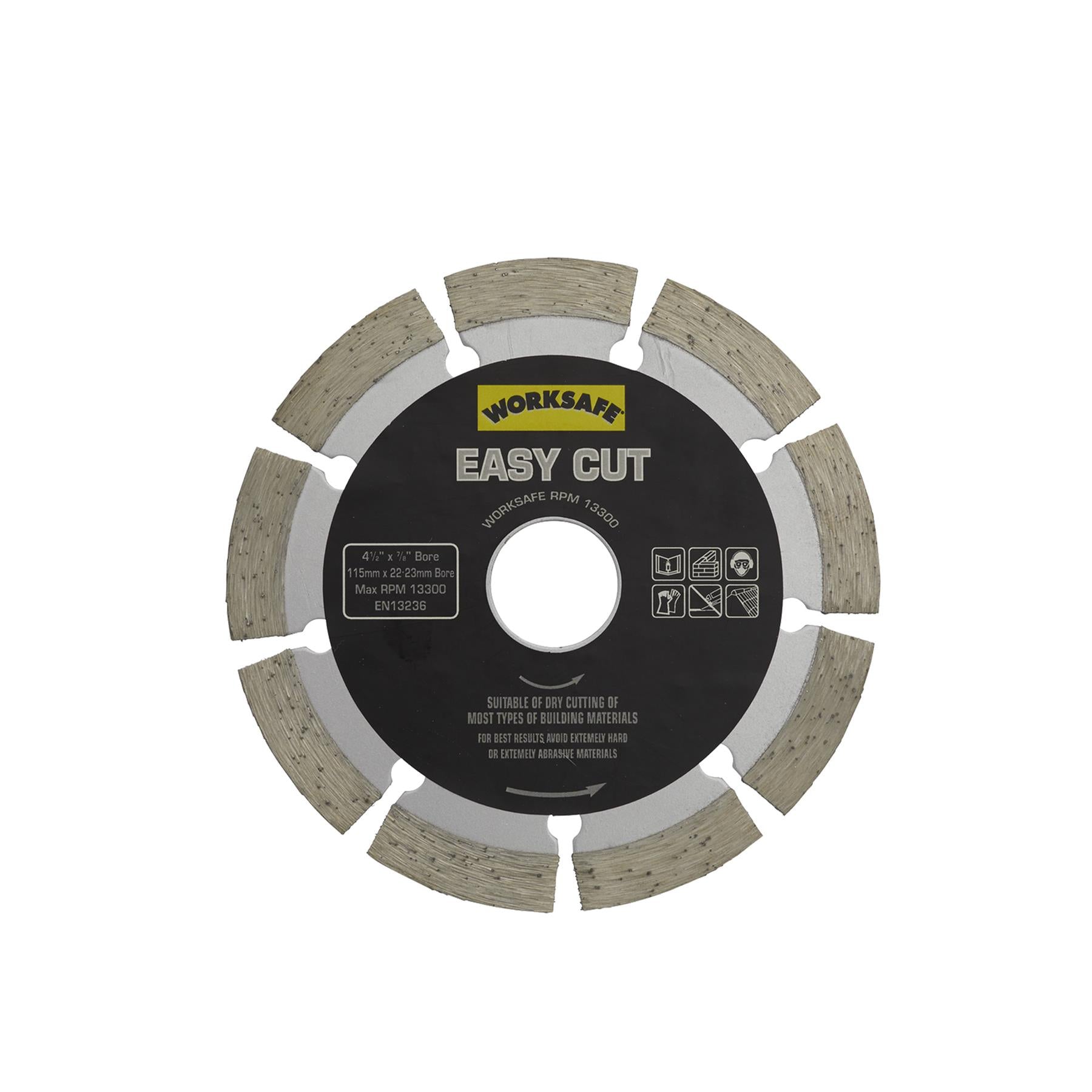 Sealey Silver Easy Cut Diamond Blade Ø115 x 22mm