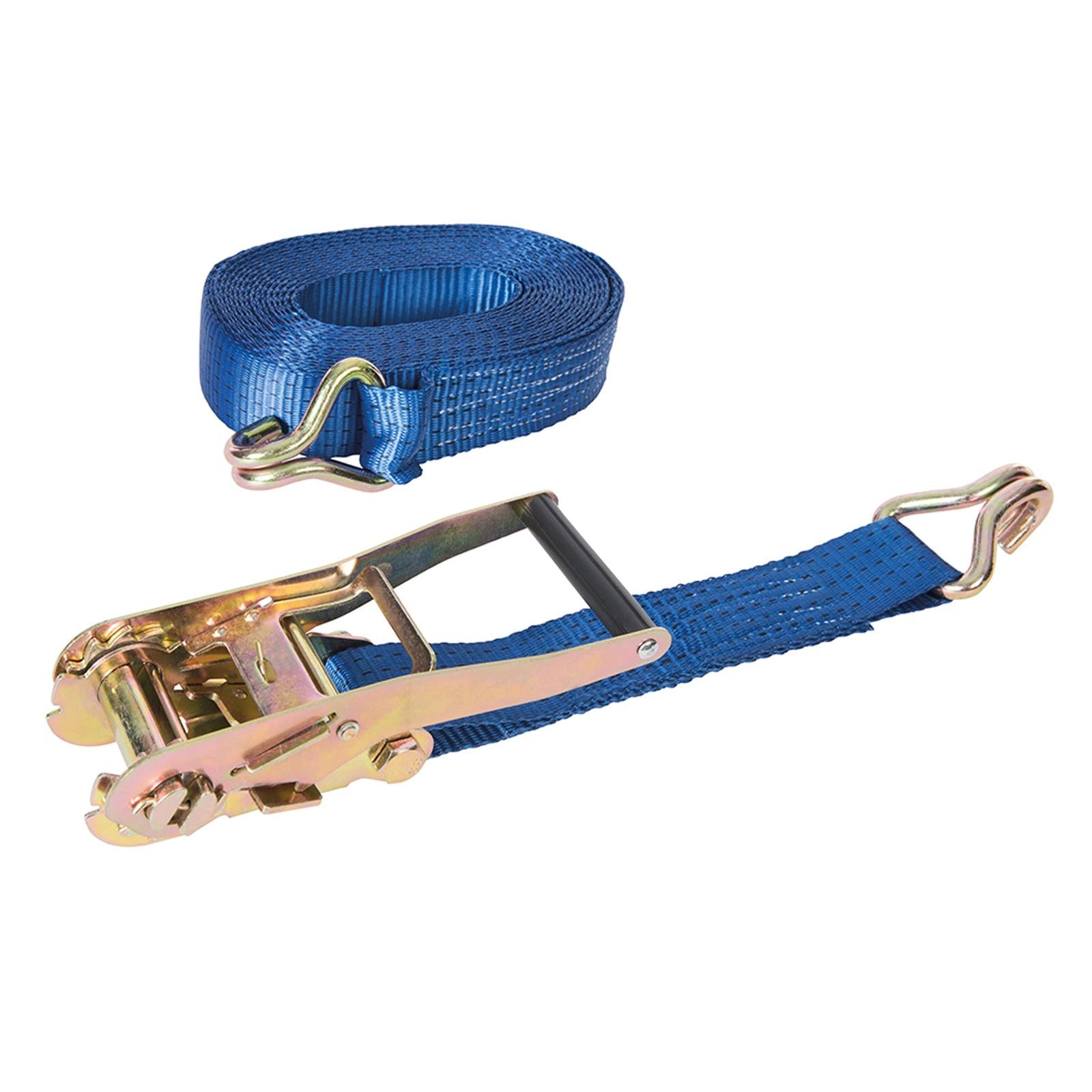 Ratchet Tie Down Strap J-Hook 8M X 50mm Rated 1700Kg Capacity 4750Kg