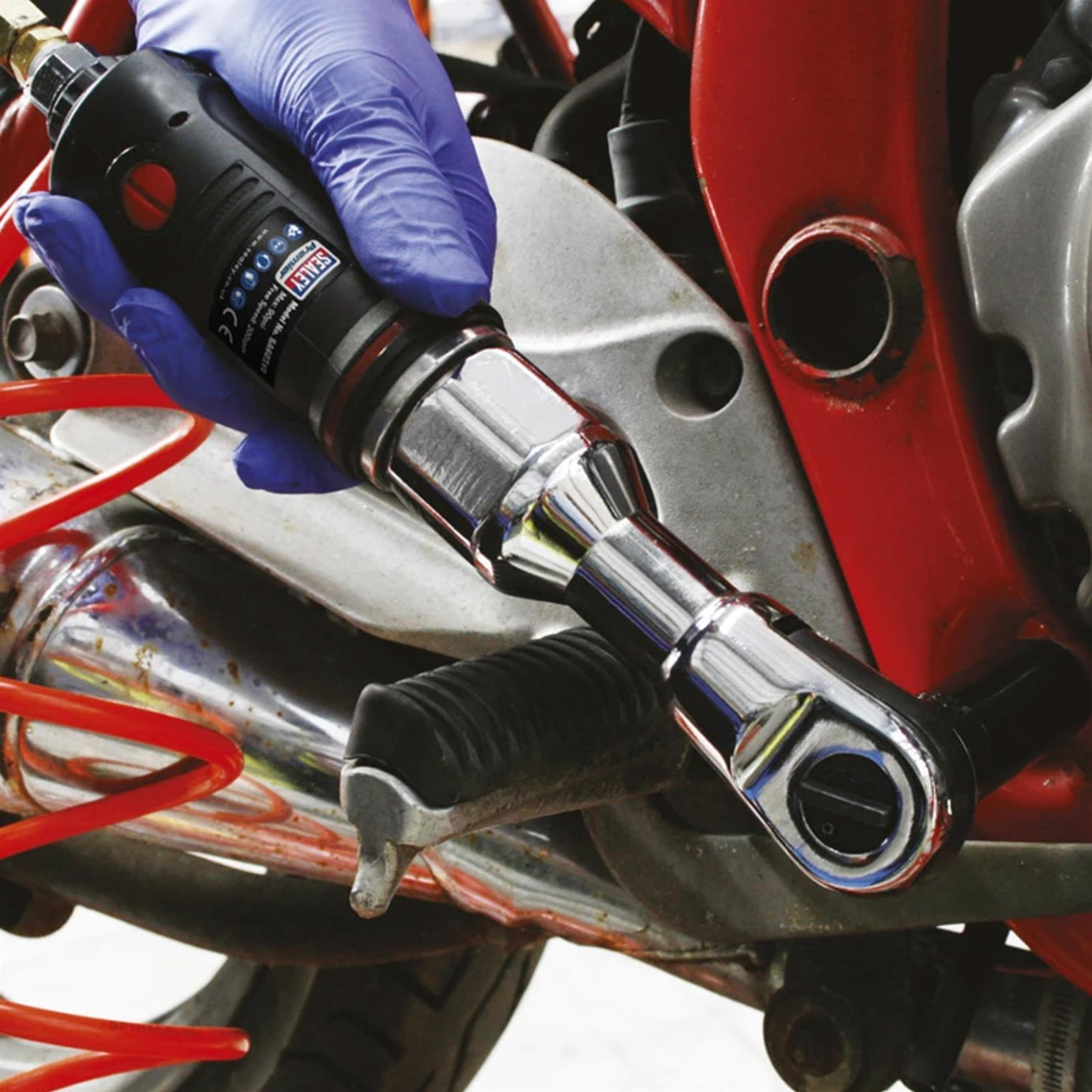 Sealey Air Ratchet Wrench 3/8"Sq Drive Premier