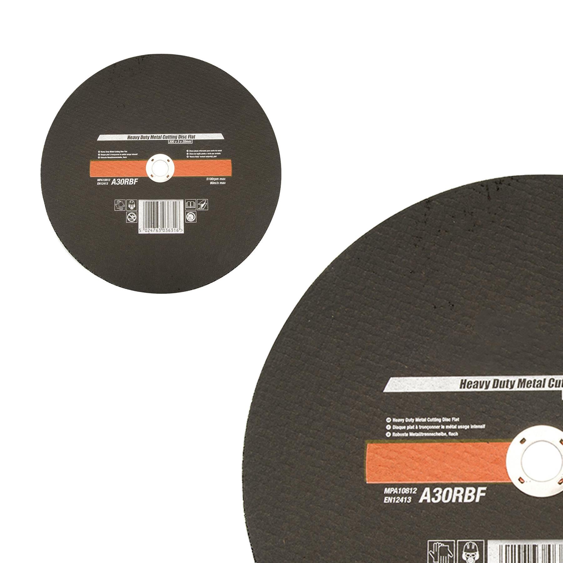 Heavy Duty Metal Slitting Cutting Disc Flat 300 X 3 X 20mm Premium Quality