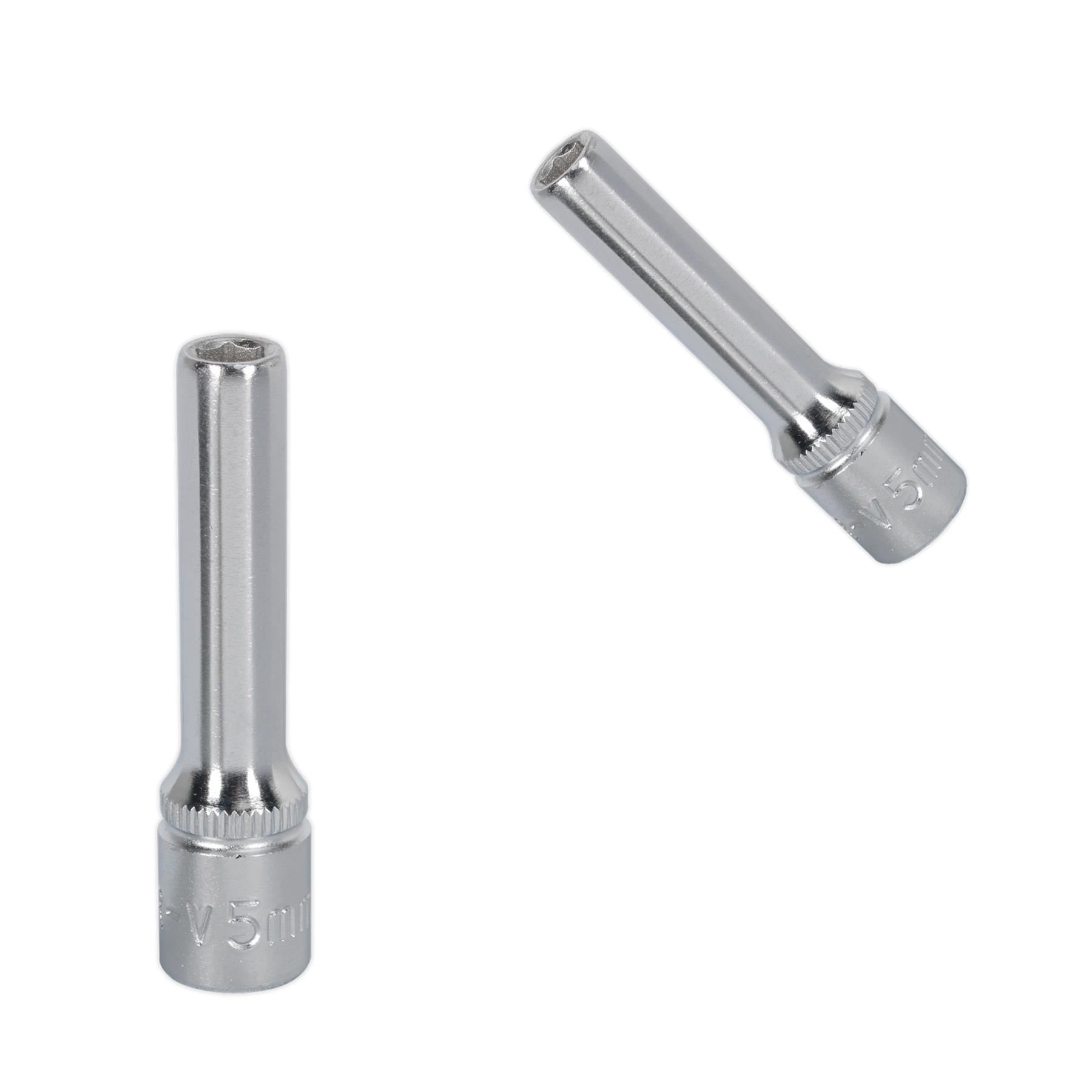 Sealey WallDrive Socket 5mm Deep 1/4"Sq Drive