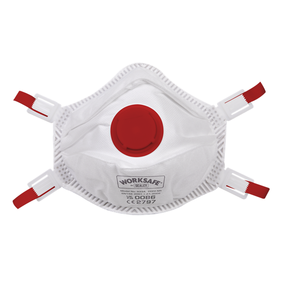 Sealey Cup Mask Valved FFP3 - Pack of 3