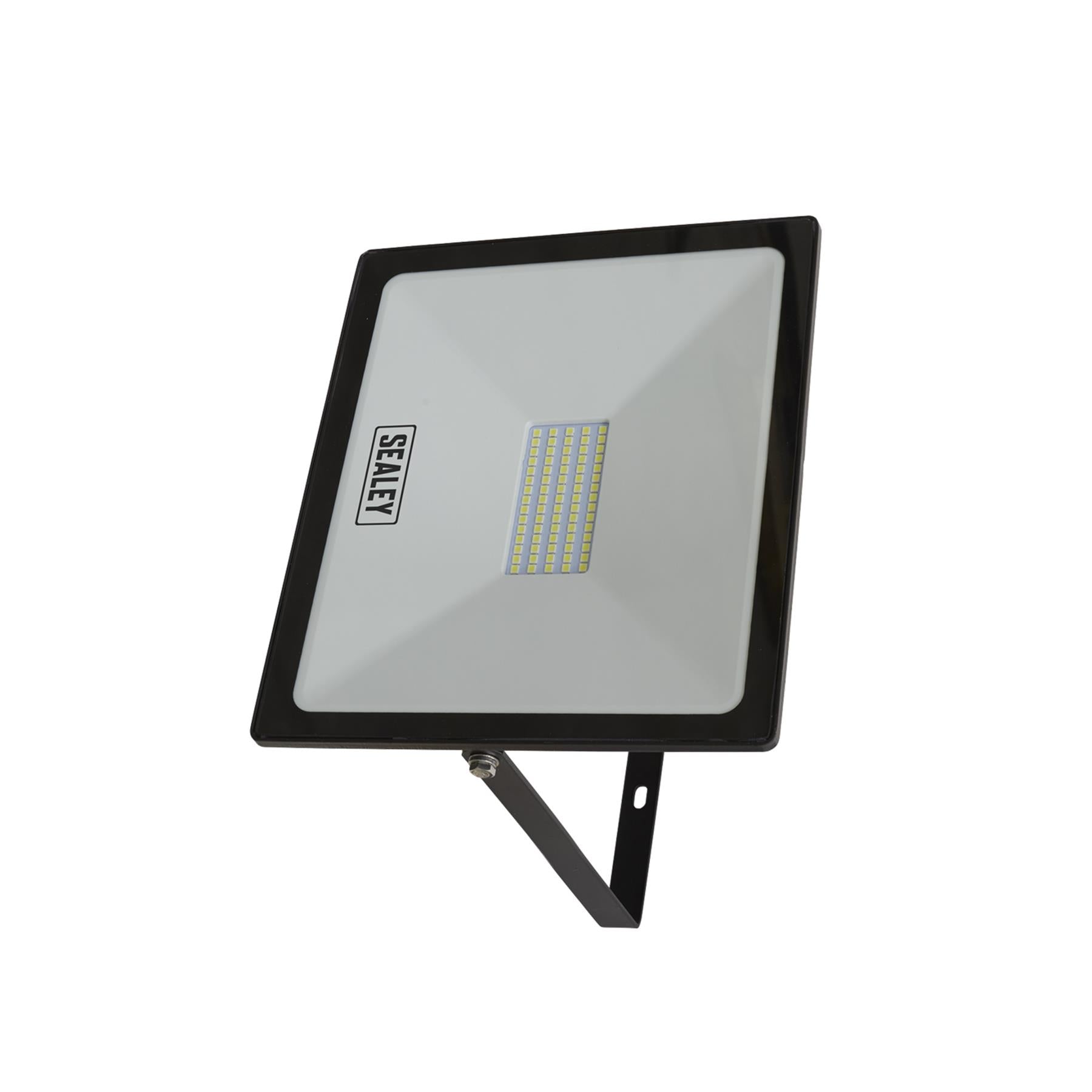 Sealey Extra Slim Floodlight with Wall Bracket 50W SMD LED 230V