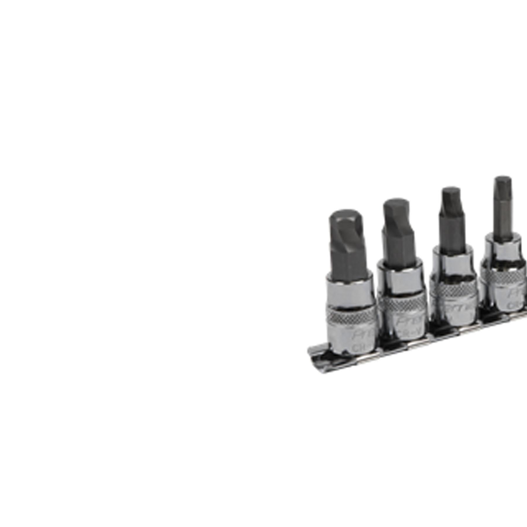 Sealey Hex Socket Bit Set Lock-On 8pc 3/8"Sq Drive Imperial