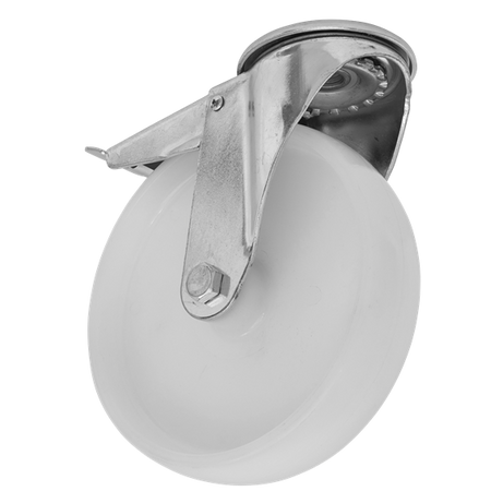 Sealey Heavy-Duty Nylon Castor Wheel Bolt Hole with Total Lock �100mm - Trade