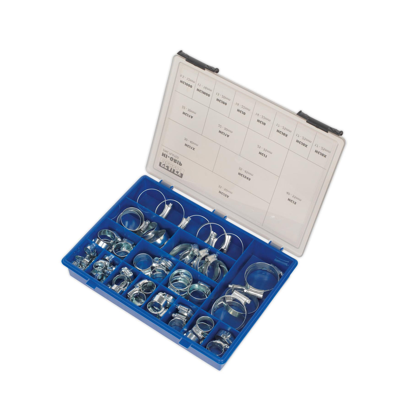 HI-GRIP Hose Clip Assortment 81pc Sizes Ø9.5-55mm