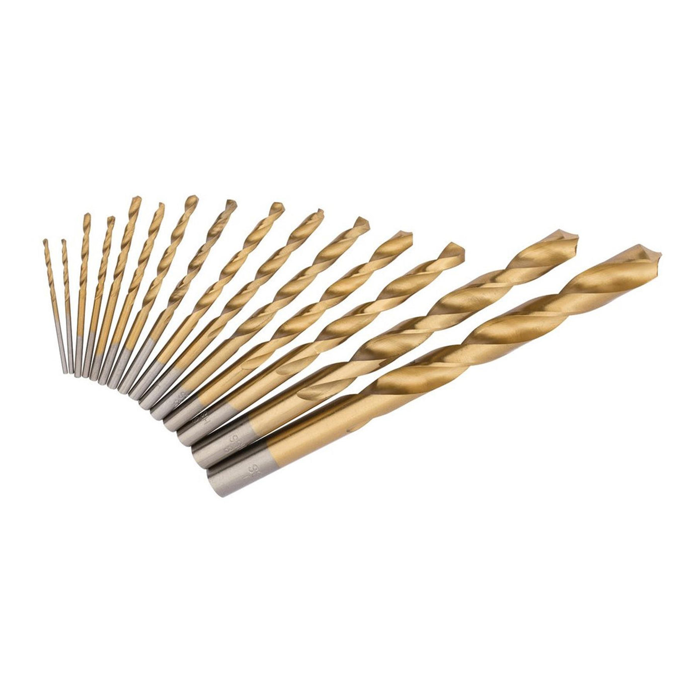 Hilka 15 pce HSS Drill Bit Set Titanium Coated