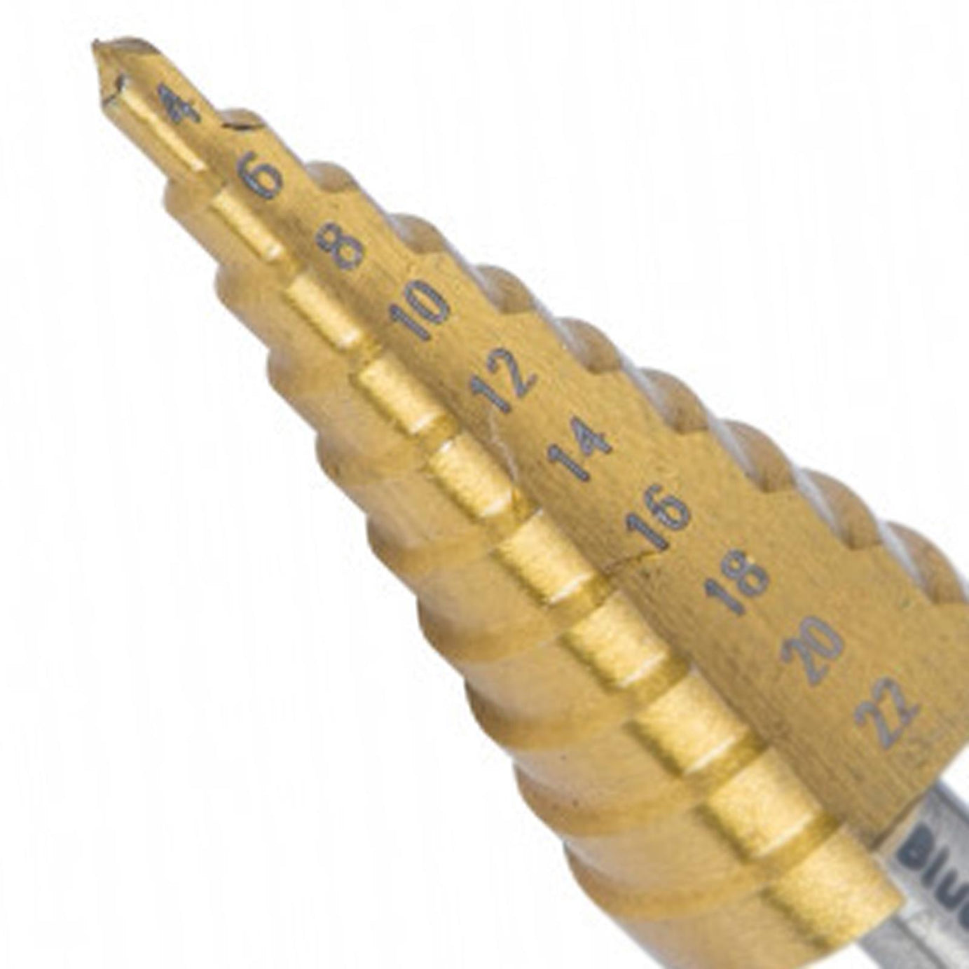 BlueSpot Step Drill HSS Steel Titanium Cone Bit Hole Metal Cutter Tool 4 - 22mm