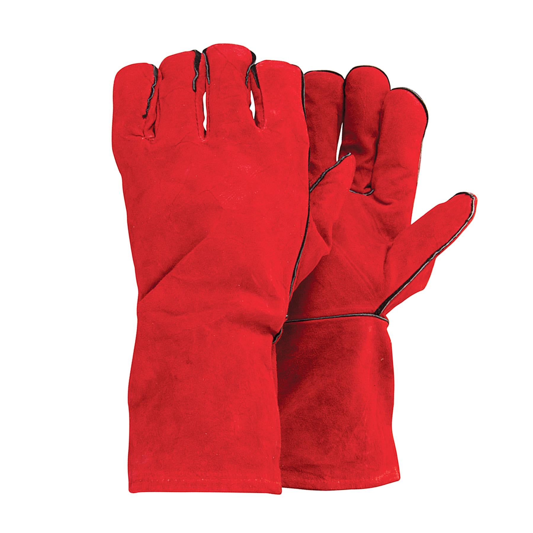 Gauntlet Gloves 14" (350mm) Stove, BBQ, Wood Burning, Logs, Heat Resistant. Welding