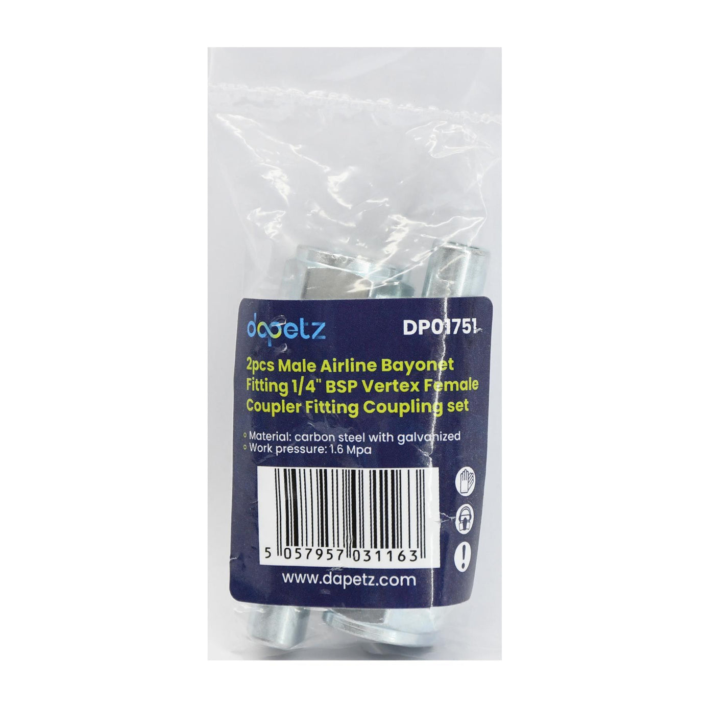 1/4" Bayonet Plug Coupler