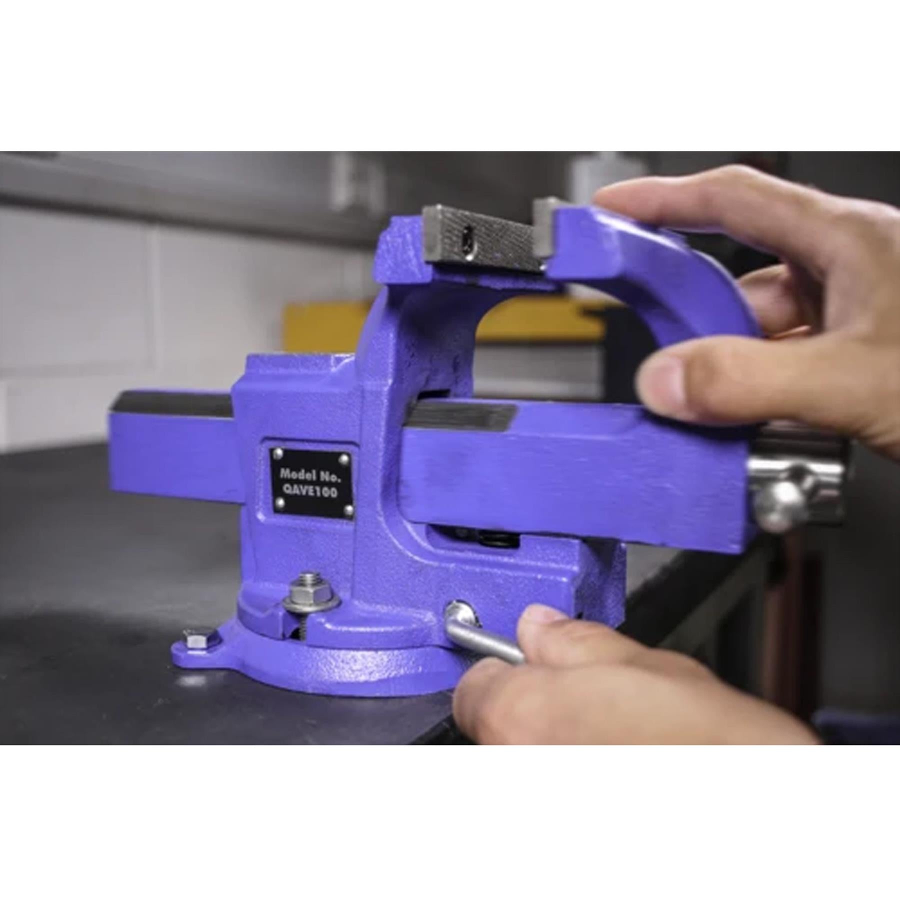 Sealey Vice 100mm Quick Action Swivel Base SG Iron