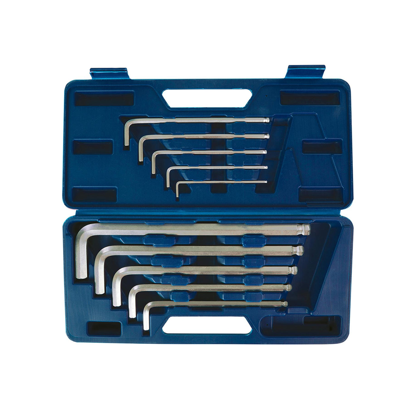 10Pce Hex Key Ball End Set 3mm - 17mm Chrome Vanadium With Satin Finish