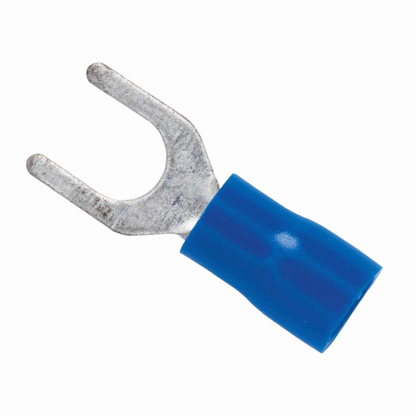 Easy-Entry Fork Terminal 5.3mm (2BA) Blue Pack of 100. Sealey