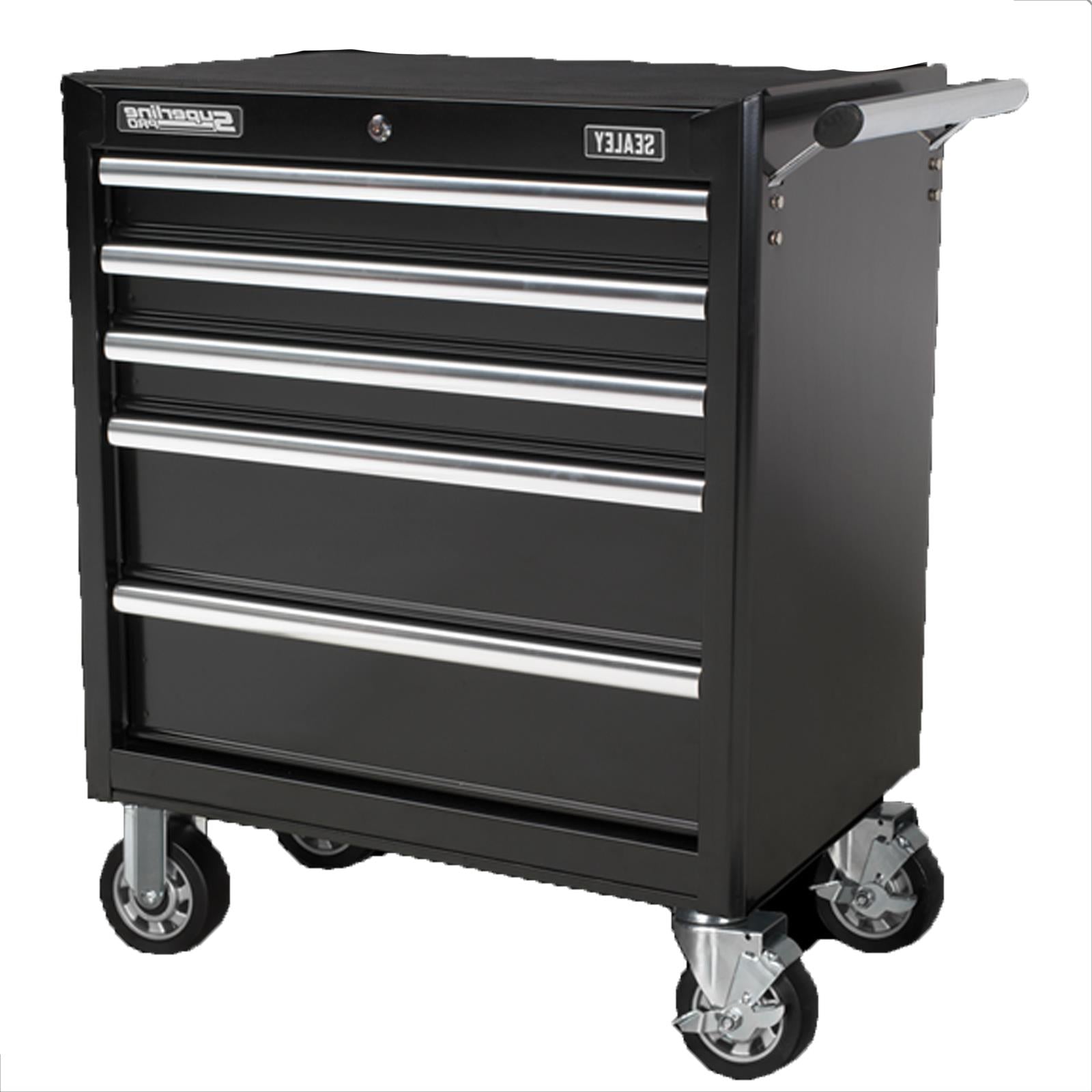 Rollcab 5 Drawer With Ball Bearing Slides - Black From Sealey AP33459B Syd