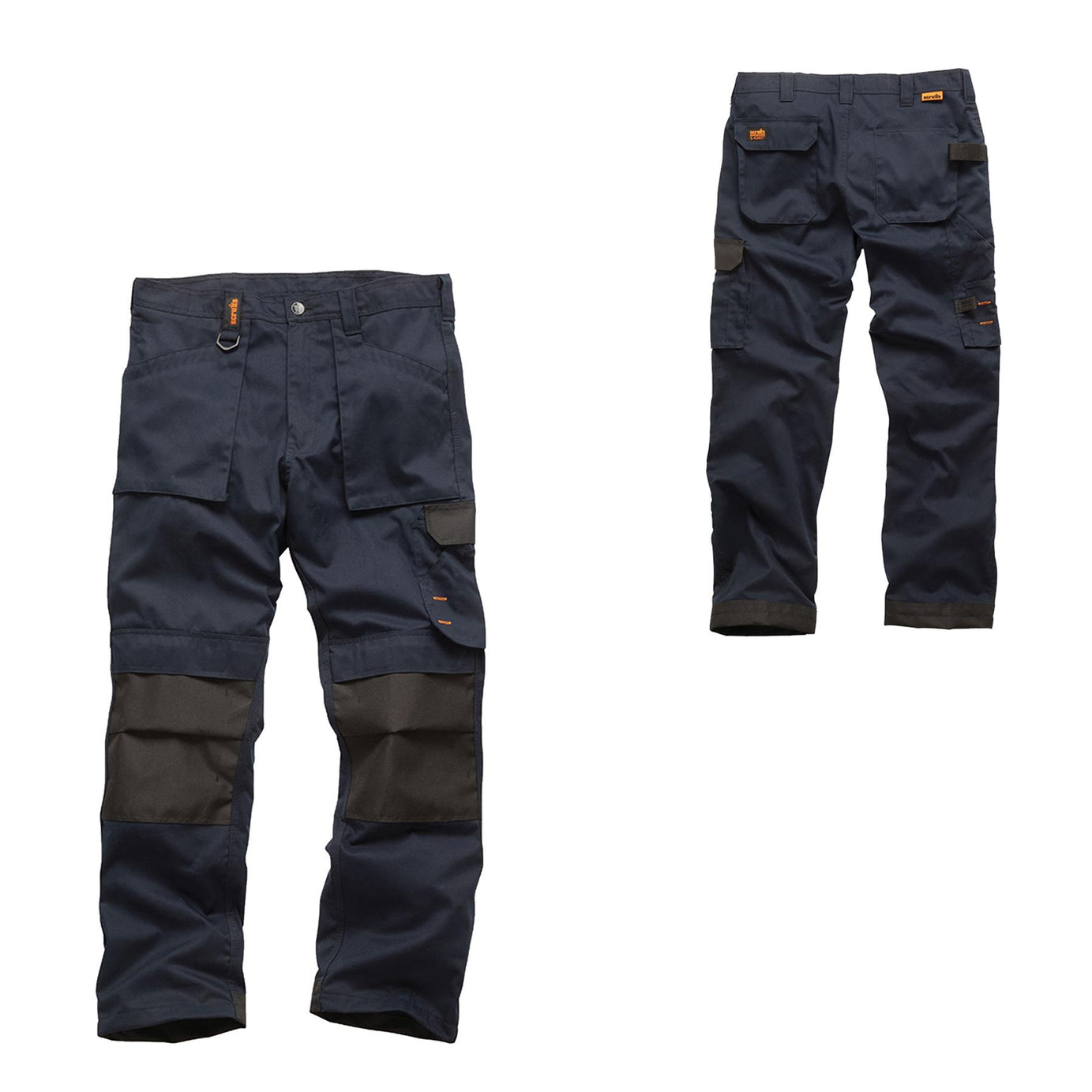 Scruffs Worker Trousers | Trade Hard Wearing Work Trousers NAVY (30R)