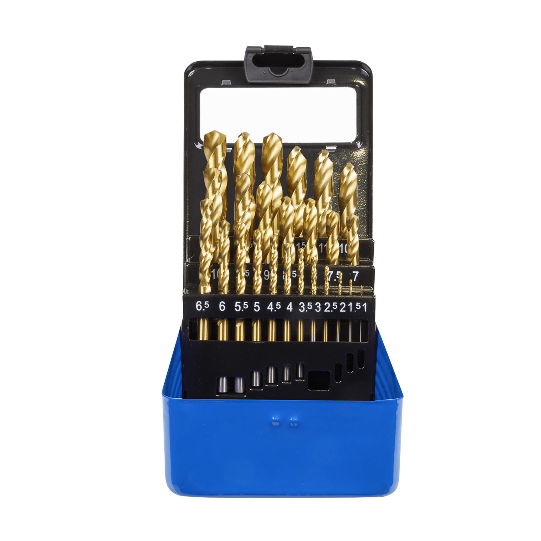 Sealey 25pc Drill Bit Set HSS Fully Ground Ø1-13mm DIN 338 Metric AK4725