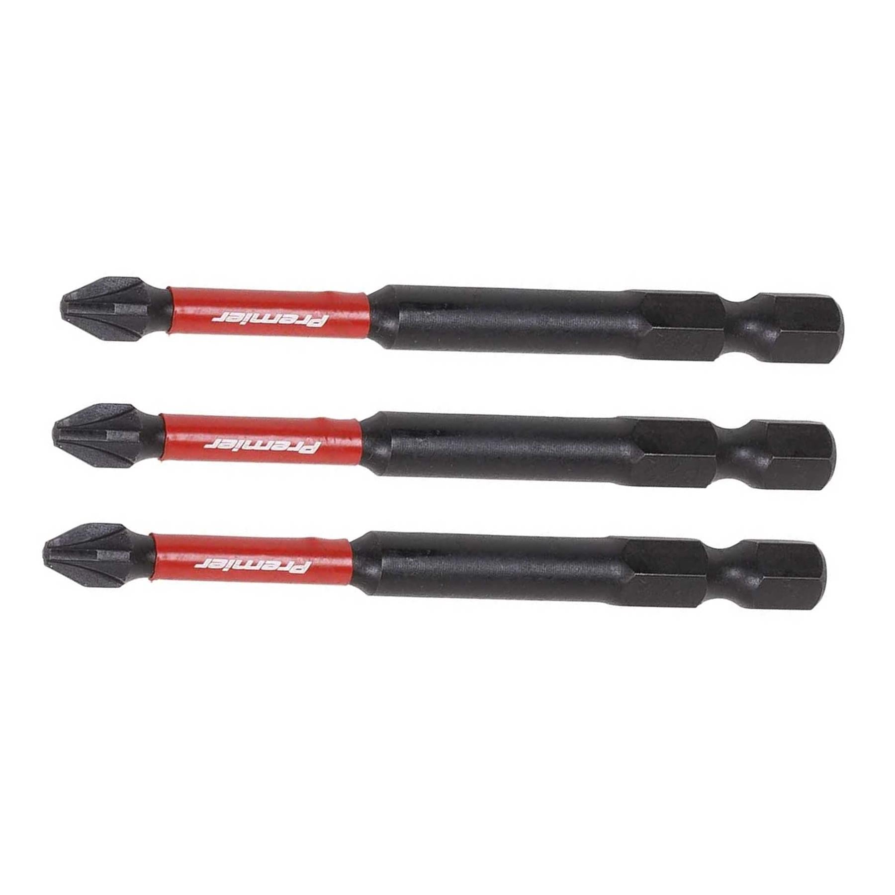 Pozi #2 Impact Power Tool Bits 75mm - 3pc