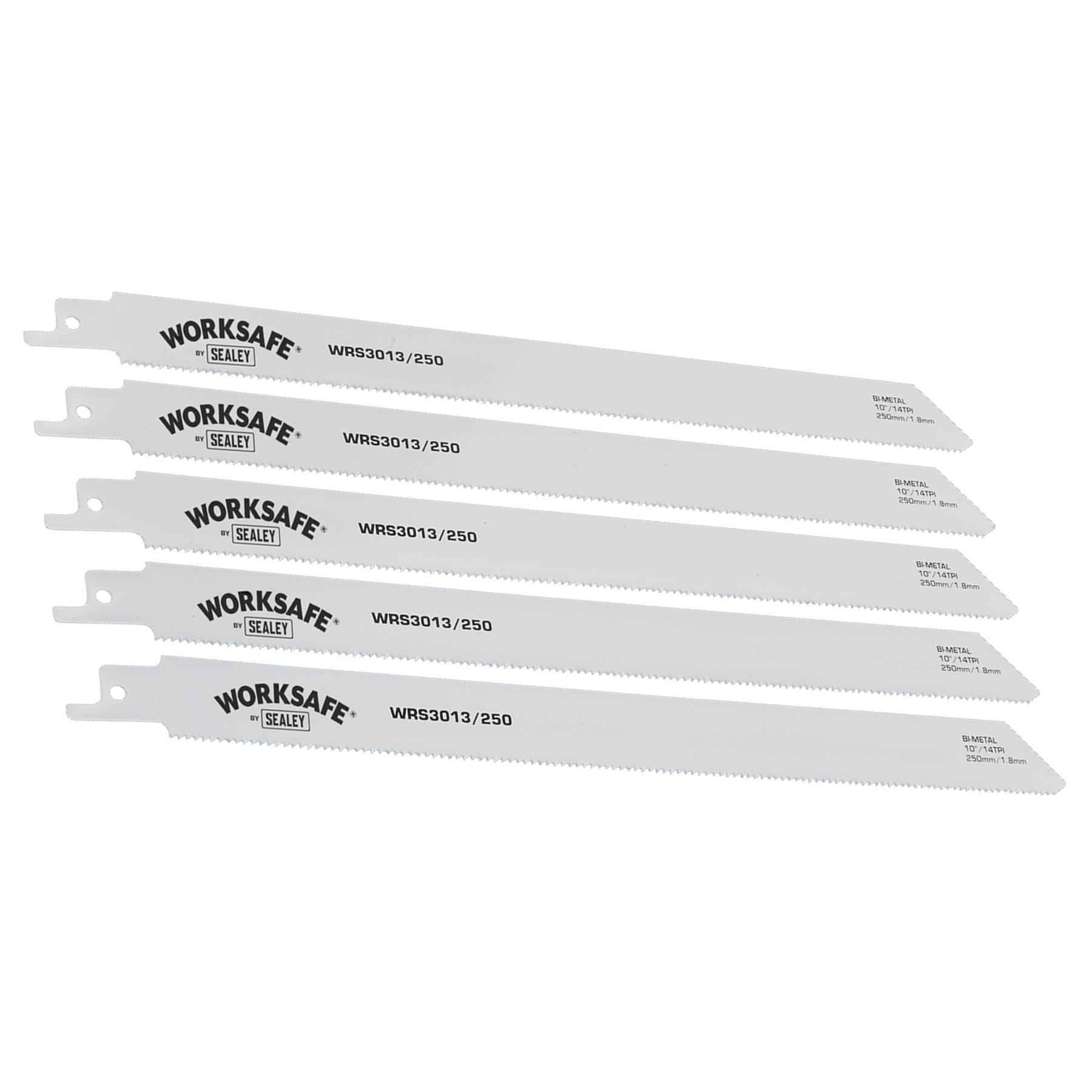 Sealey Reciprocating Saw Blade 250mm 14tpi - Pack of 5