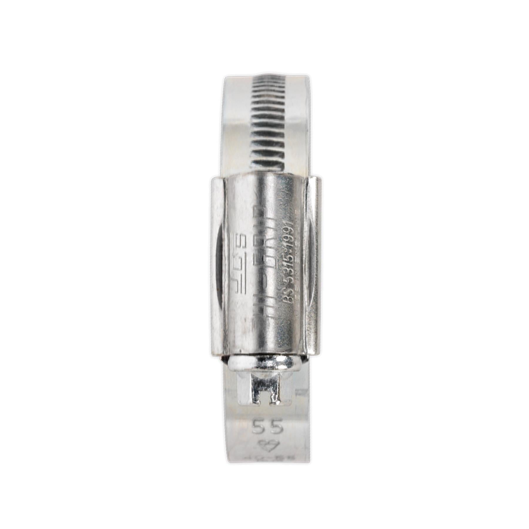 Sealey HI-GRIP Hose Clip Zinc Plated �80-100mm Pack of 10