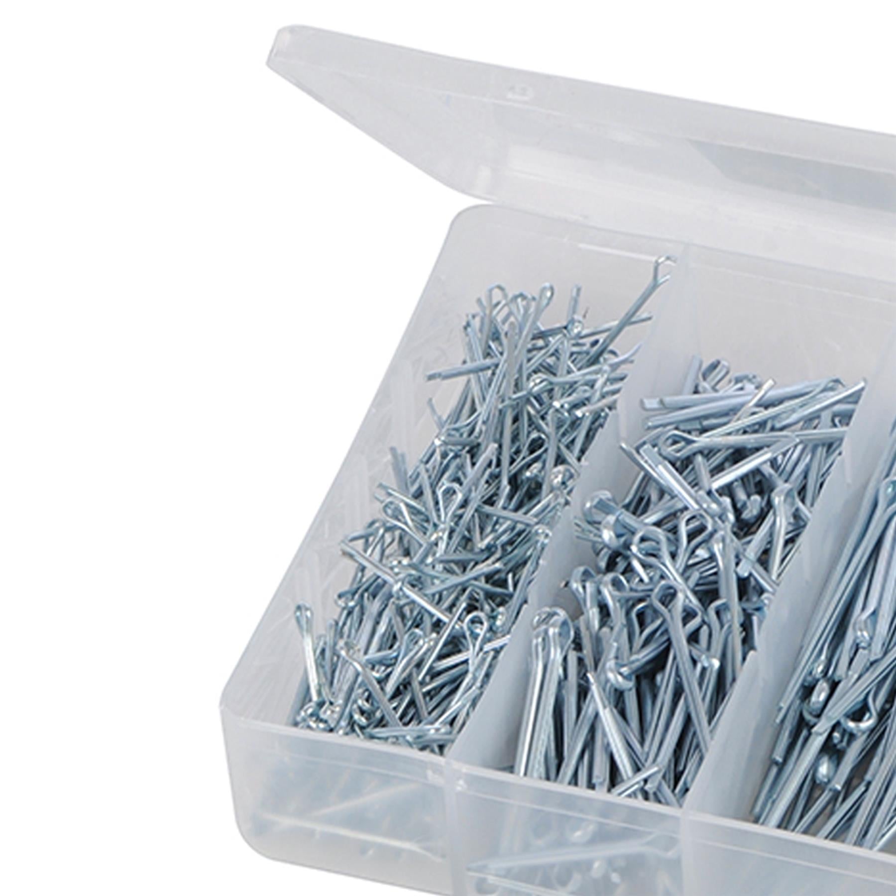 555Pce Split Pins Cotter Fixings Secure Assortment Box Corrosion Resistance