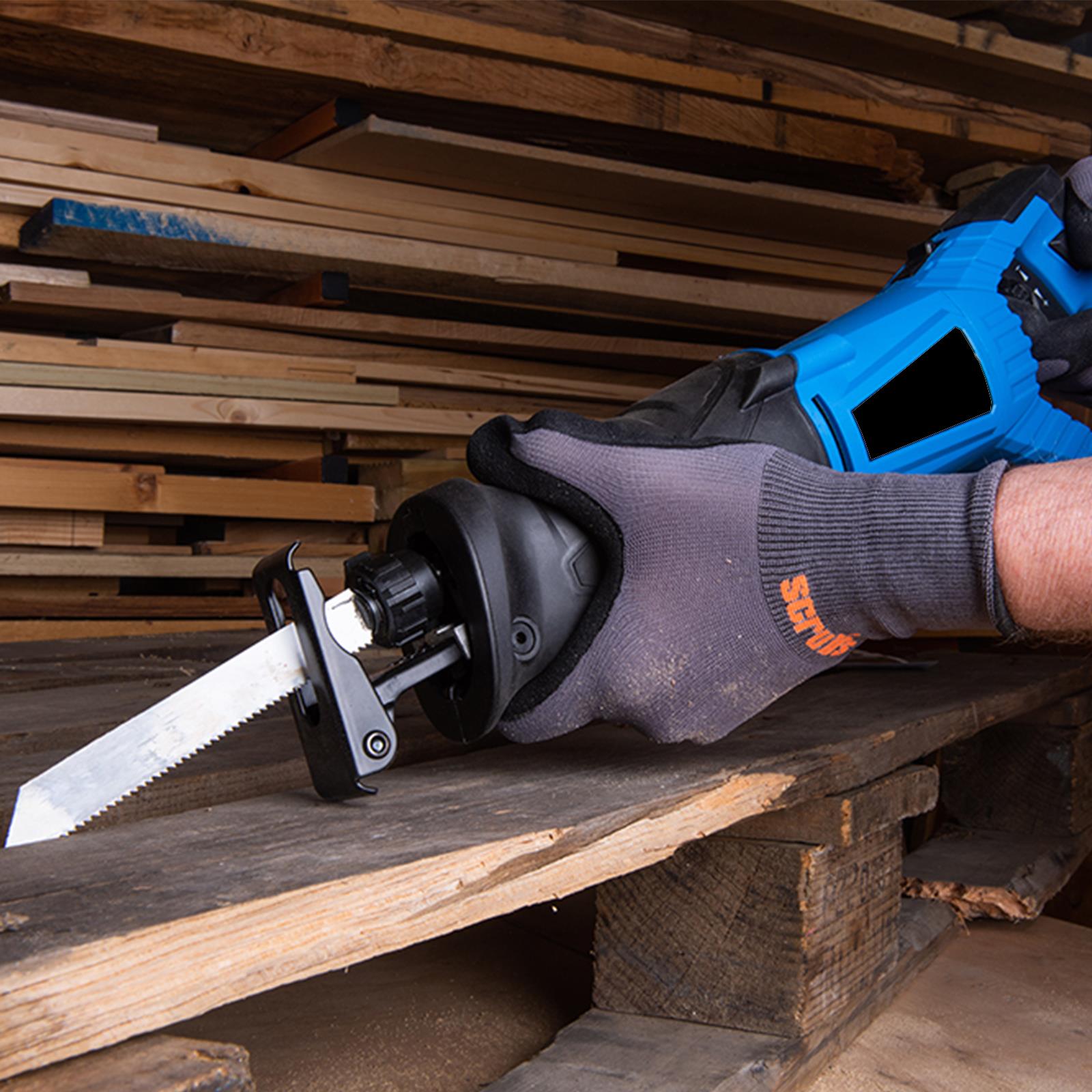 800W Reciprocating Saw Variable Speed Trigger With Wood-Cutting Blade 180mm