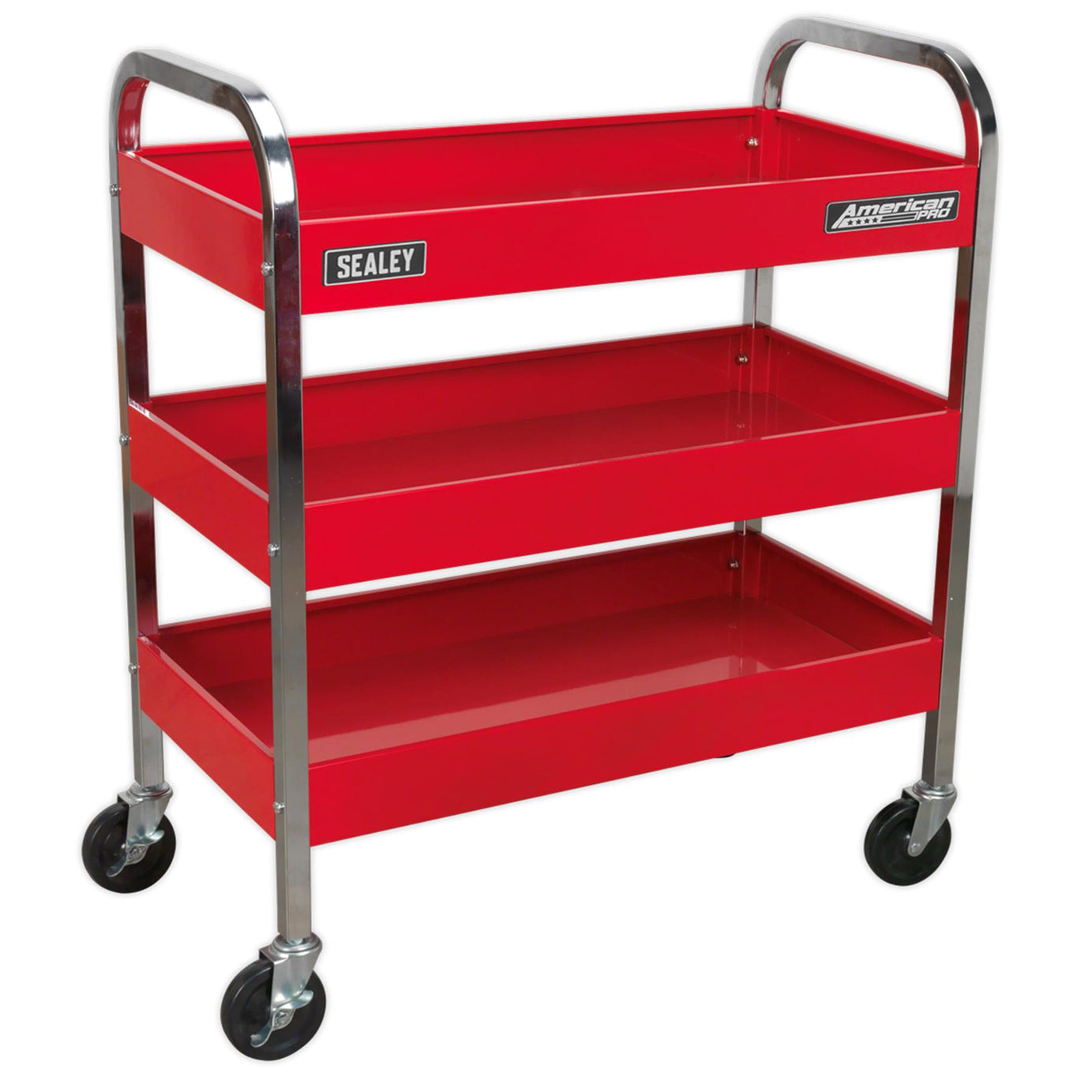 Sealey Trolley 3-Level Heavy-Duty  50kg capacity per shelf