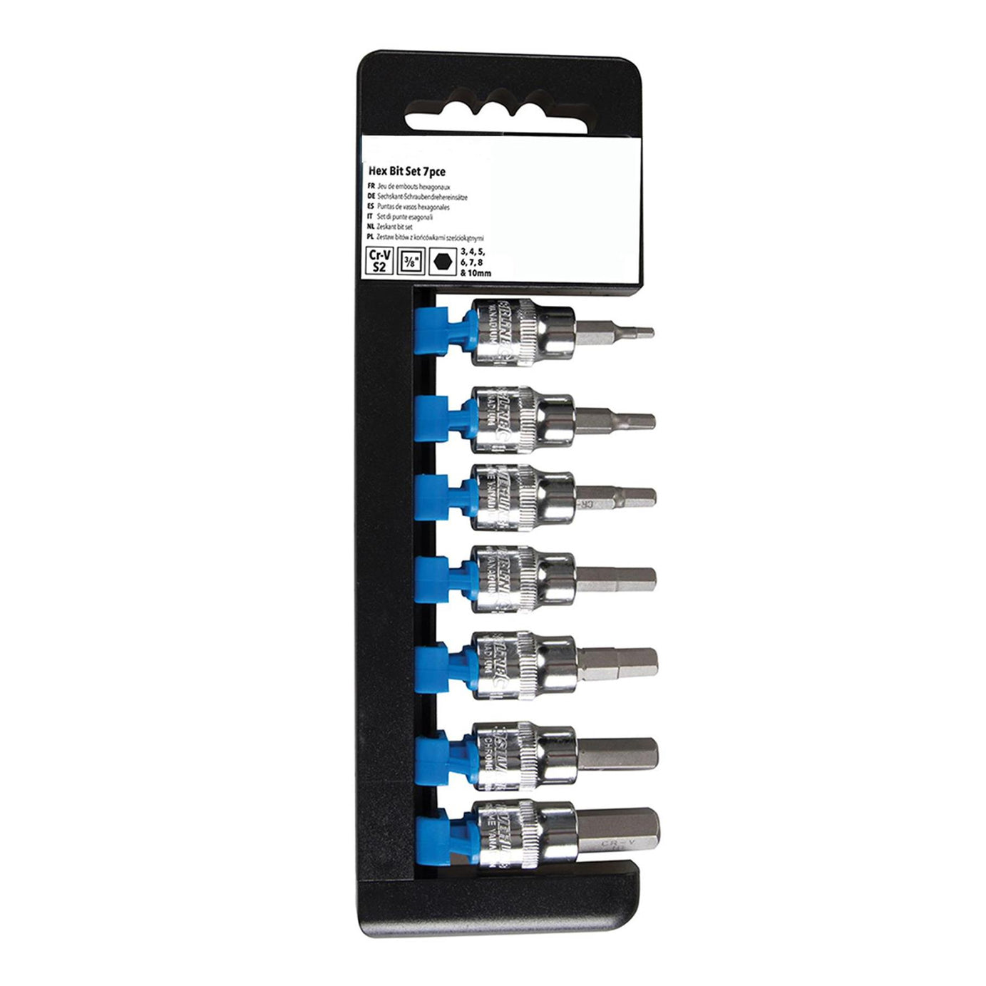 Professional Metric Allen Hex Key Bit Set 3/8" Socket Set Drive 7Pce 3mm - 10mm