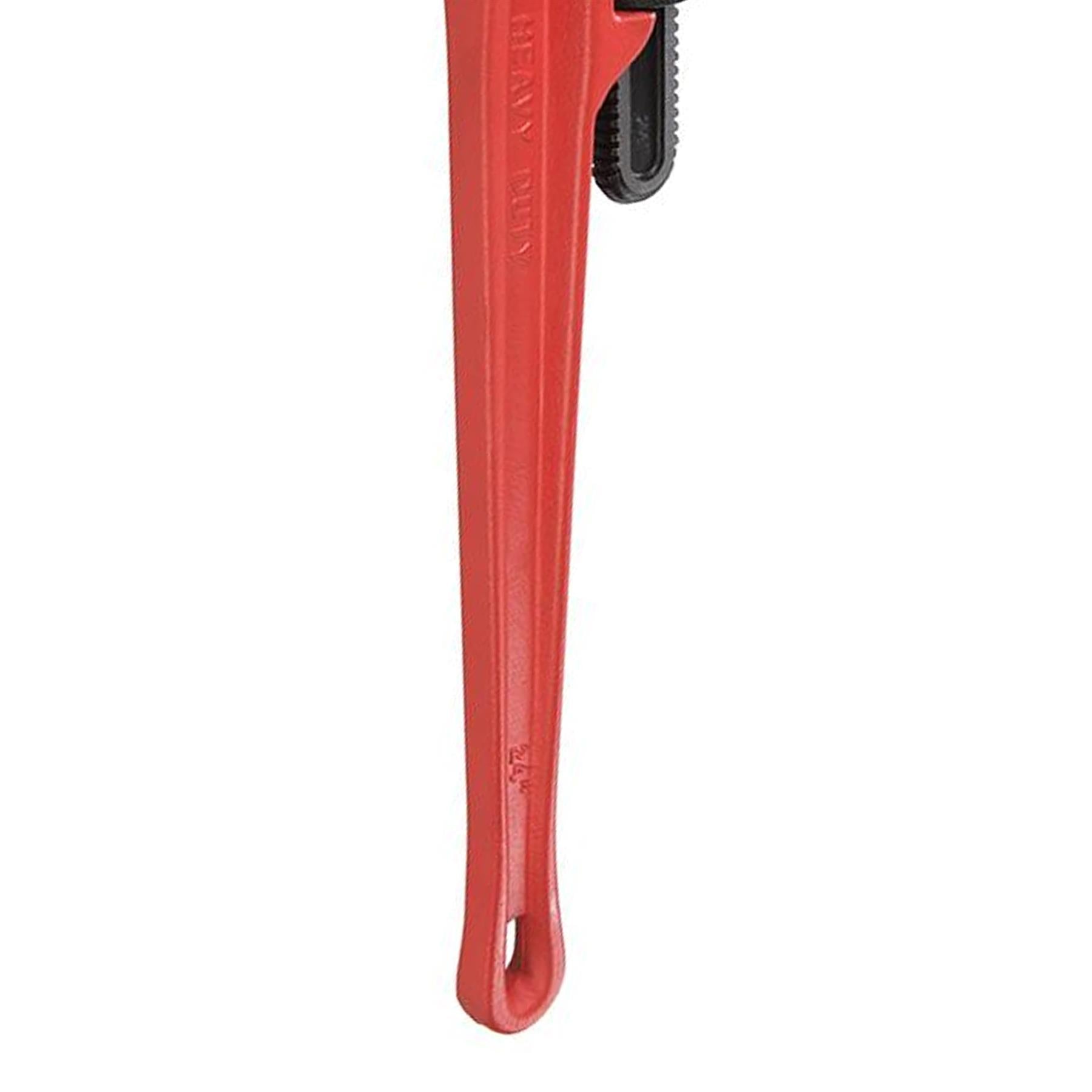 Heavy Duty Pipe Wrench 610mm/24" Corrosion-Resistant & Rippled Powder Coating