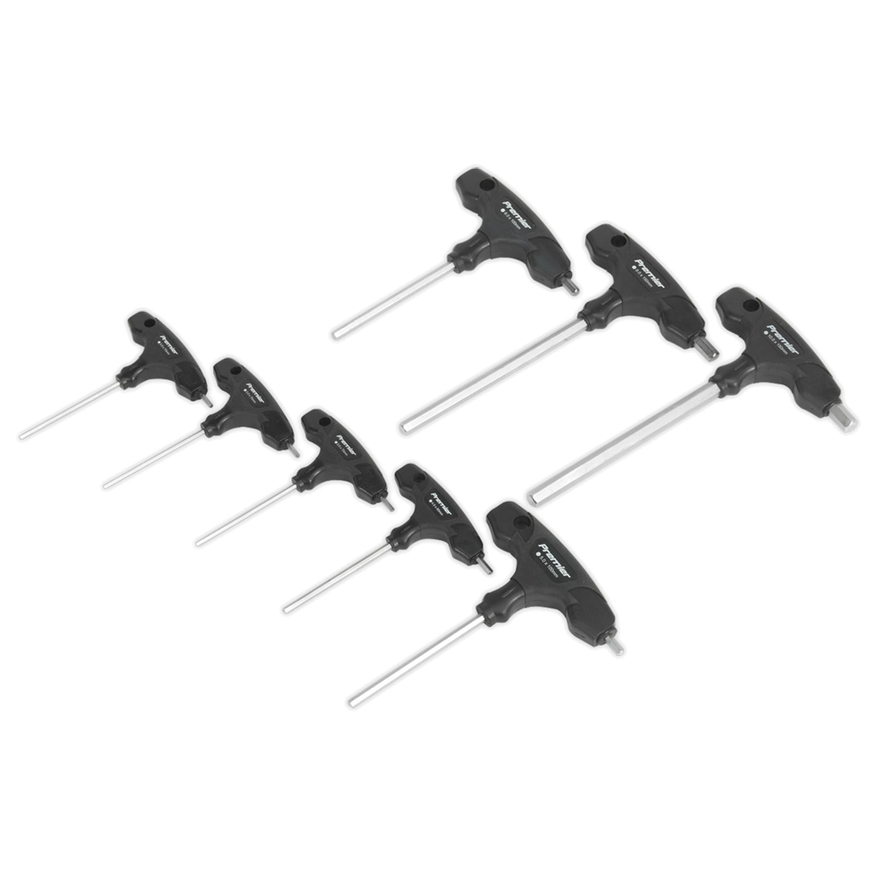 Sealey Hex Key Set 8pc T-Handle Metric