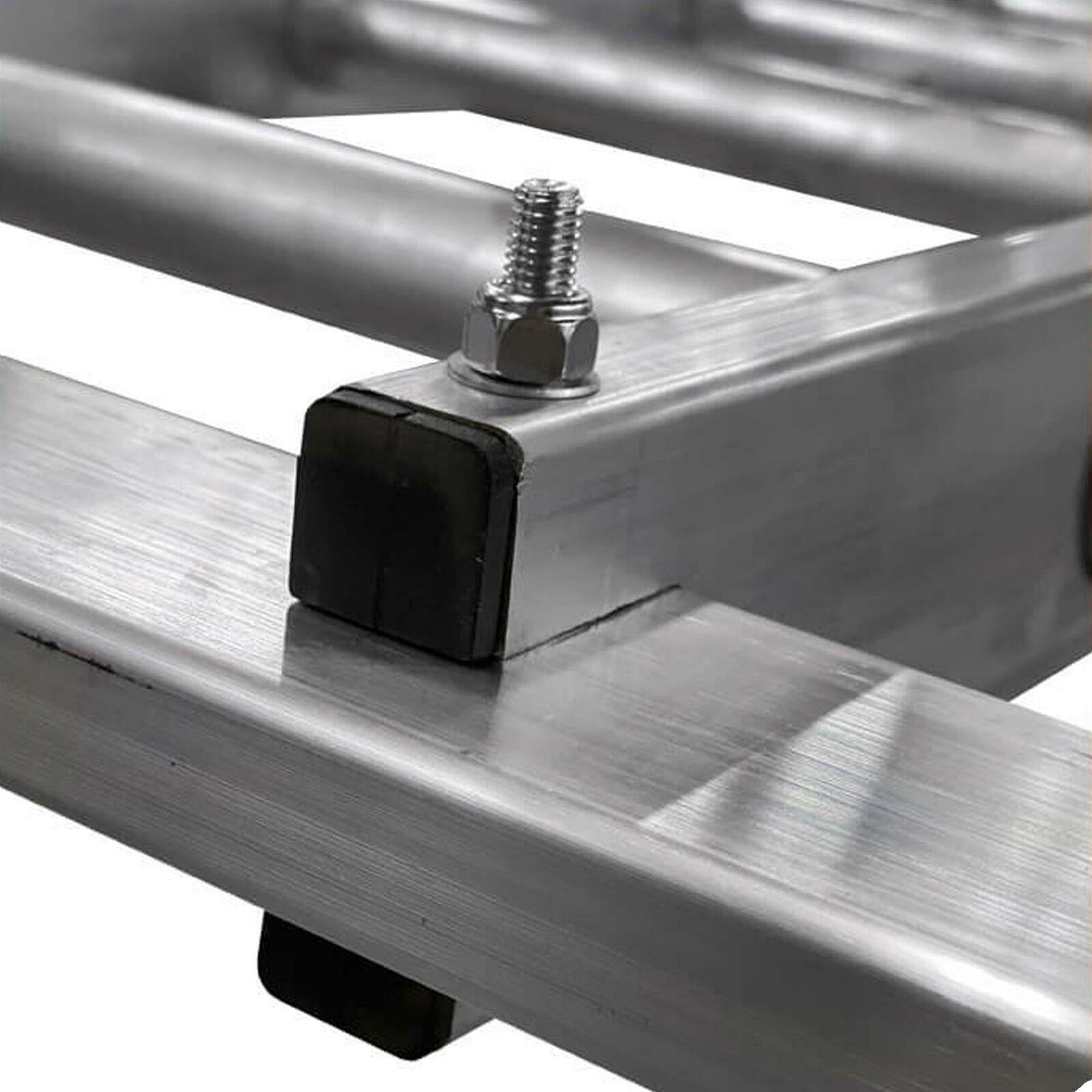 Dapetz 15 Rung Aluminium Extension Ladder 4m, Triple Section, Made In Uk