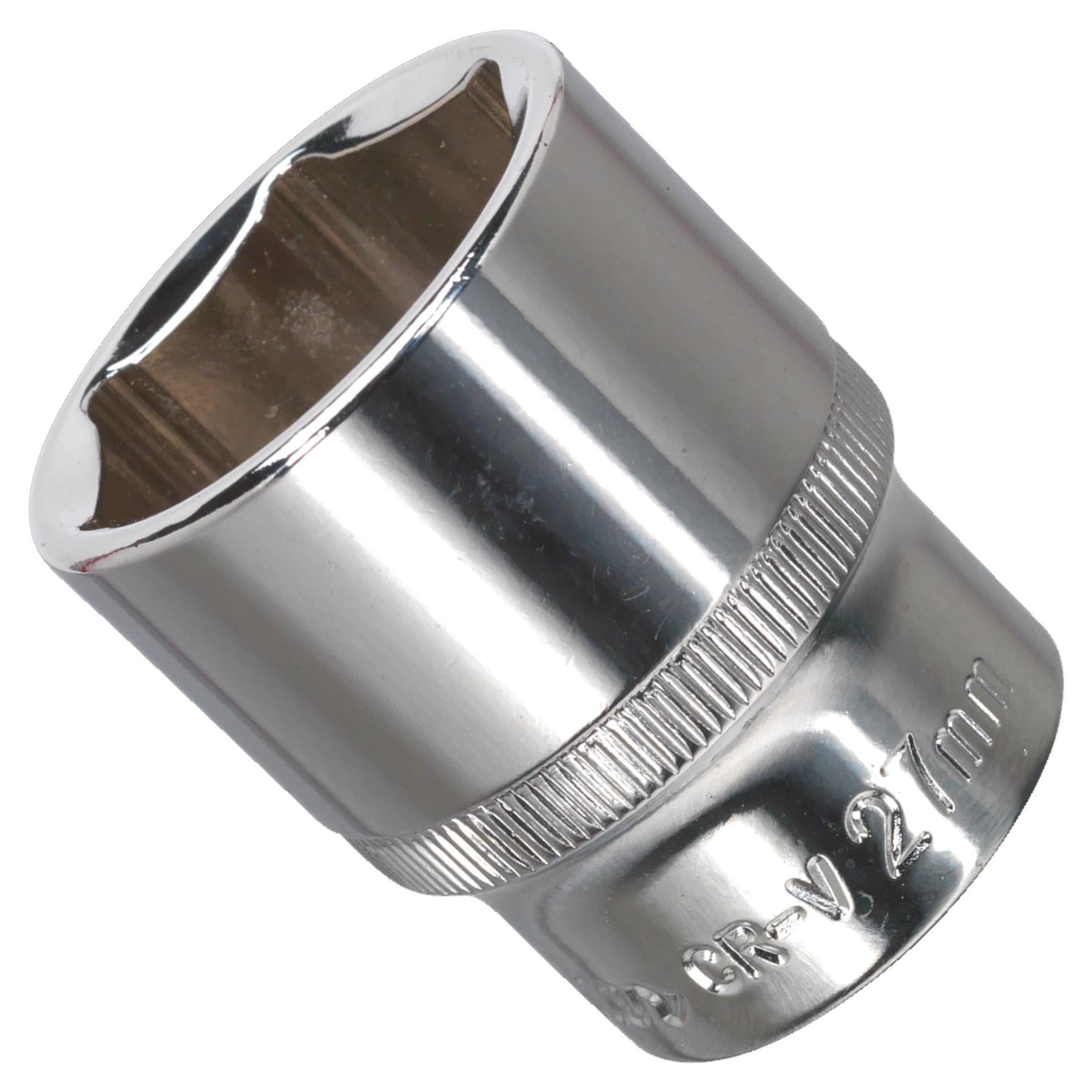 Sealey WallDrive Socket 27mm 1/2"Sq Drive Fully Polished