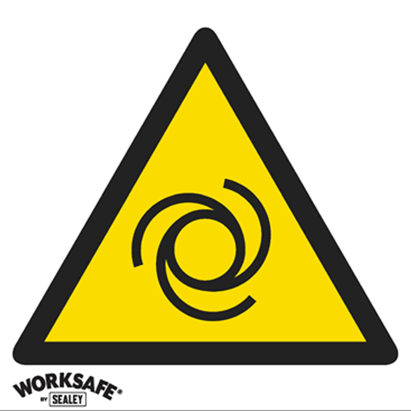 Warning Safety Sign - Caution Automatic Machinery - Self-Adhesive Vinyl