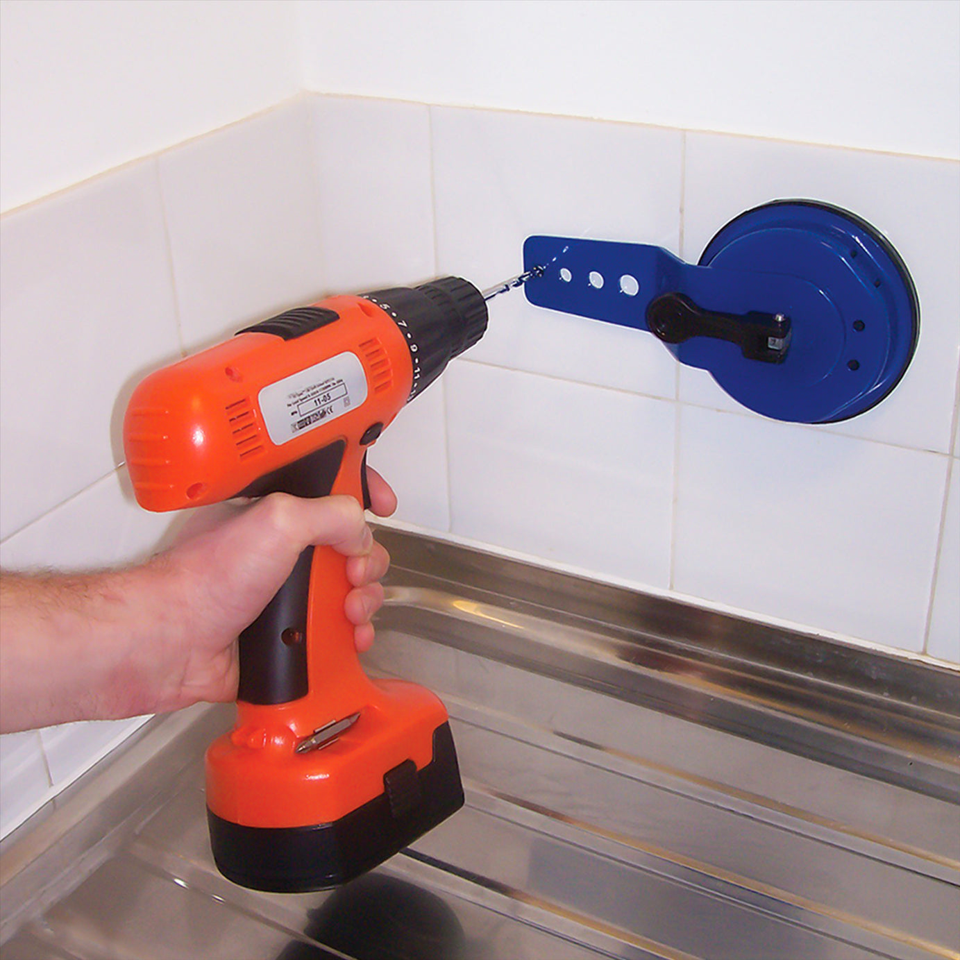 Heavy Duty Tile Drilling Jig 120mm Hole Drilling Template Decorating Building