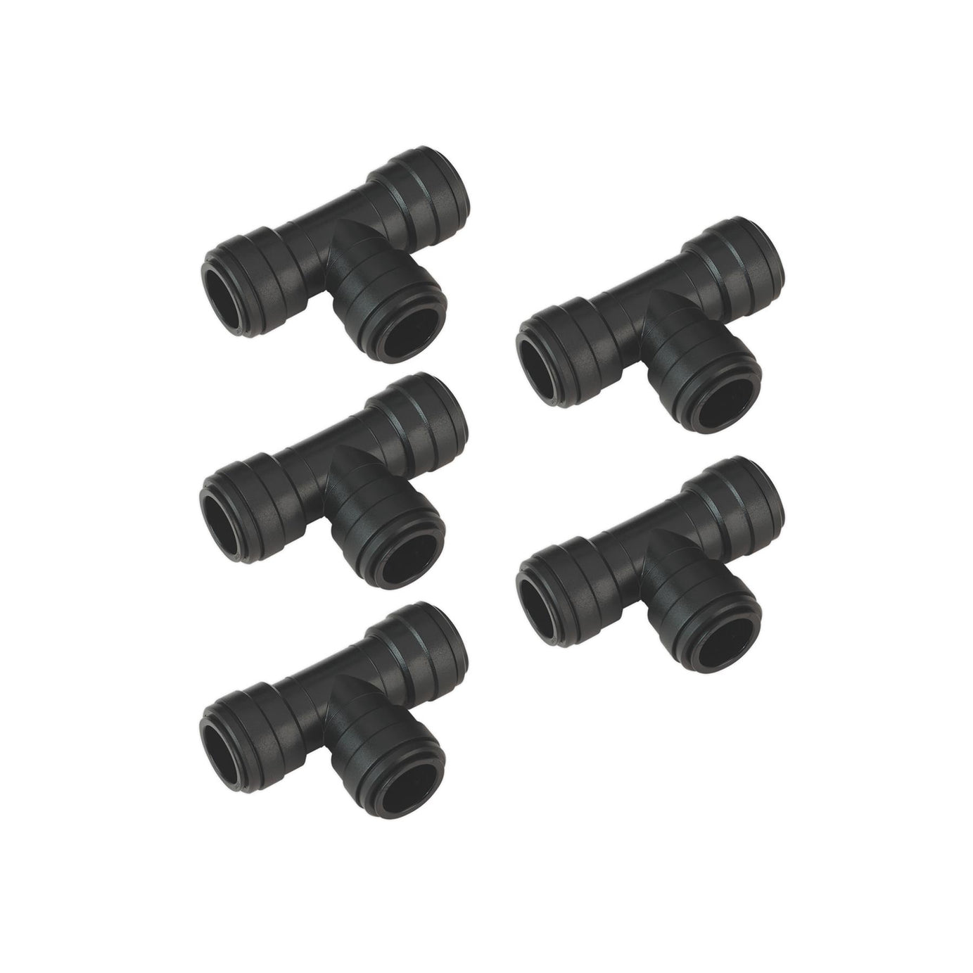 Sealey Equal Tee 22mm Pack of 5 (John Guest Speedfit - PM0222E)