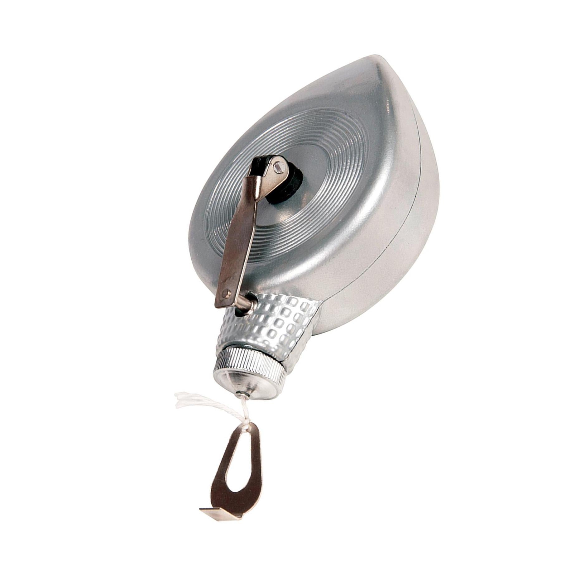 Metal Chalk Line Reel Plumb Bob Lightweight Durable Aluminium 30 metre