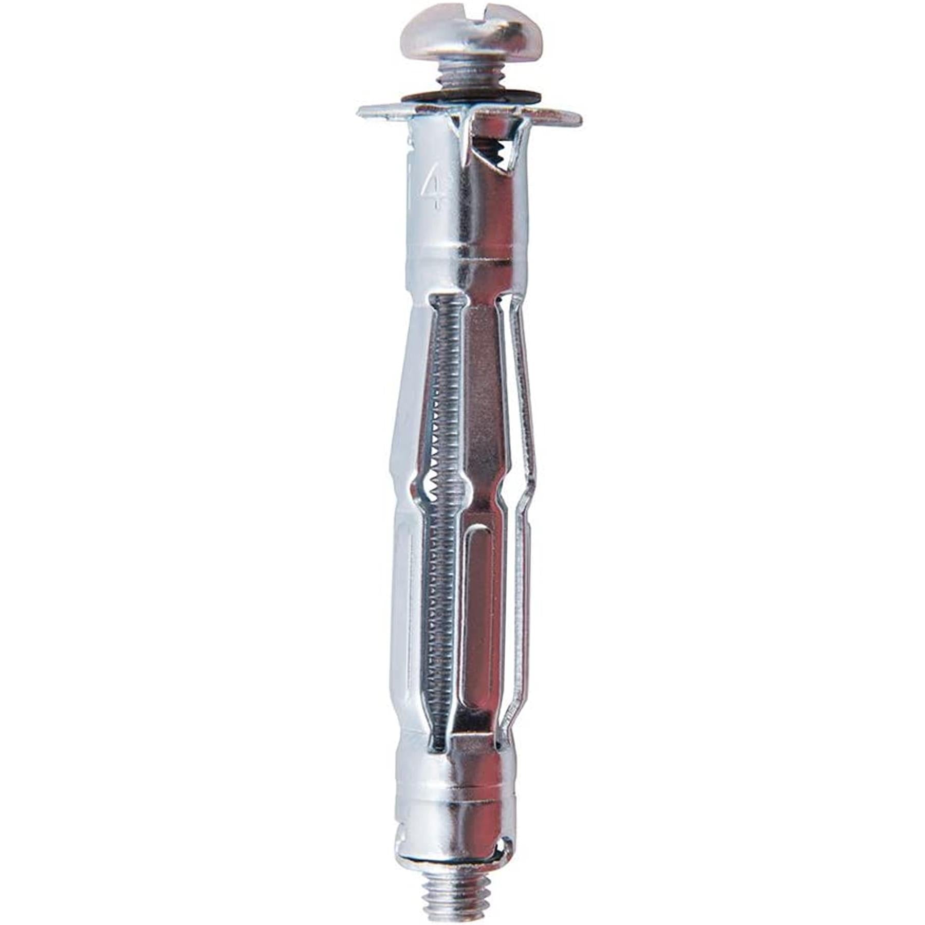 Hollow Wall Anchors Flush Finish With Anti-Rotation Barbs 40Pk M5 X 52mm