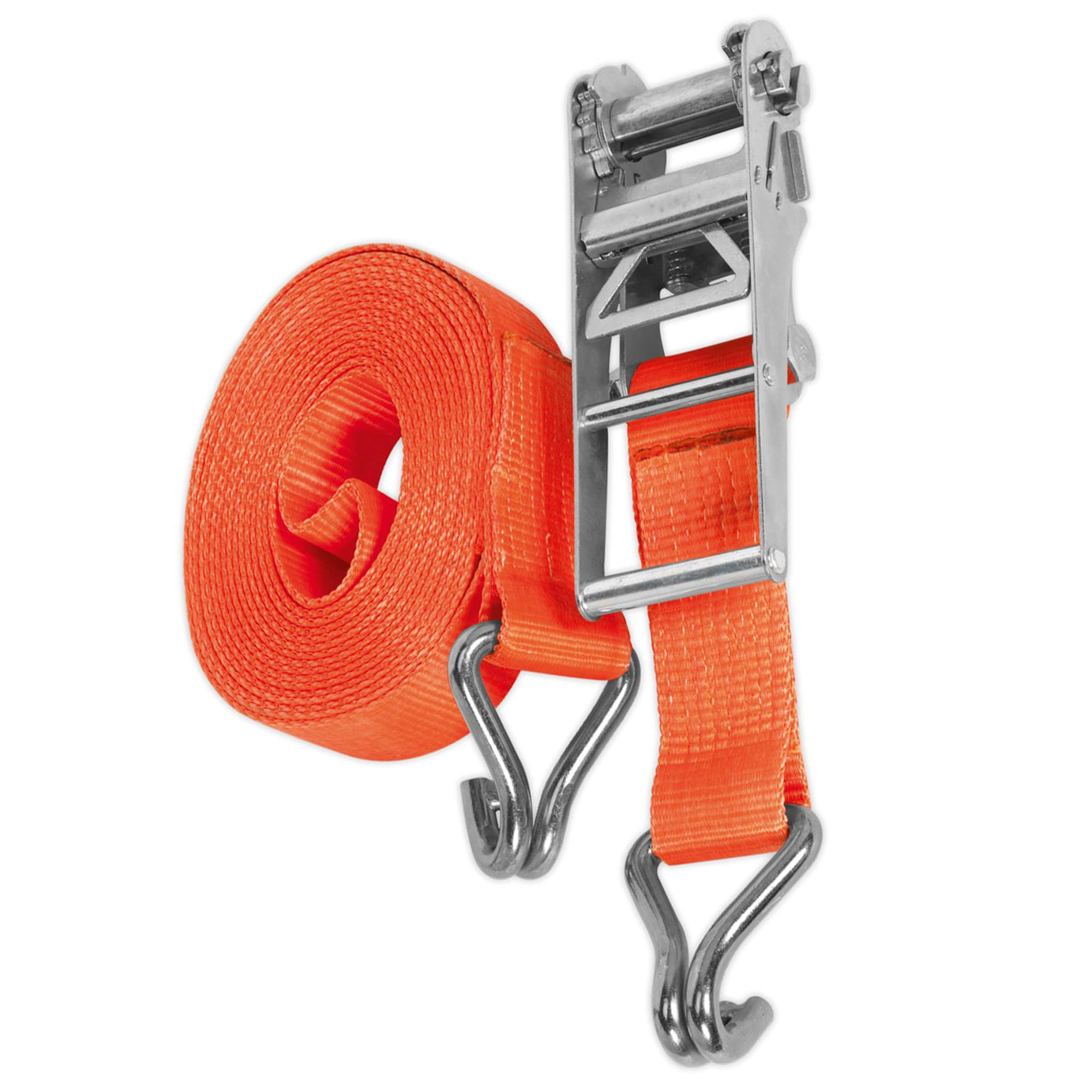 Sealey Ratchet Tie Down 75mm x 8m Poly Web 10000kg Load Test