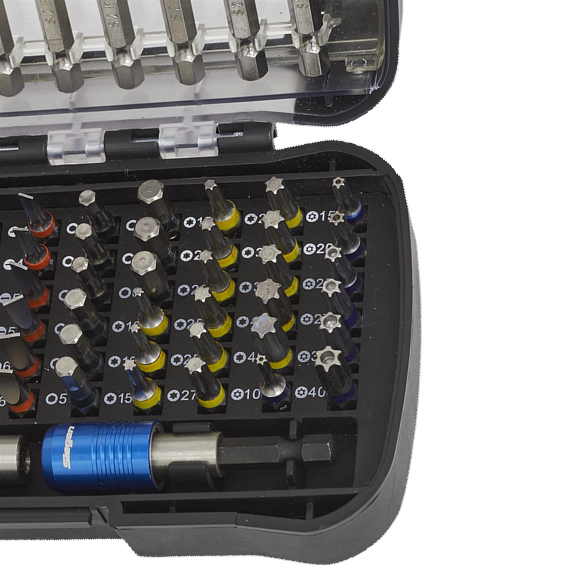 Sealey Power Tool Bit Set 71pc Colour-Coded S2