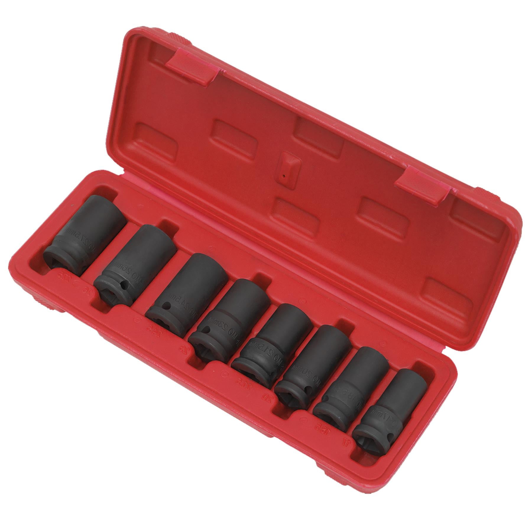 Sealey Locking Wheel Nut Removal Set 8pc 1/2"Sq Drive