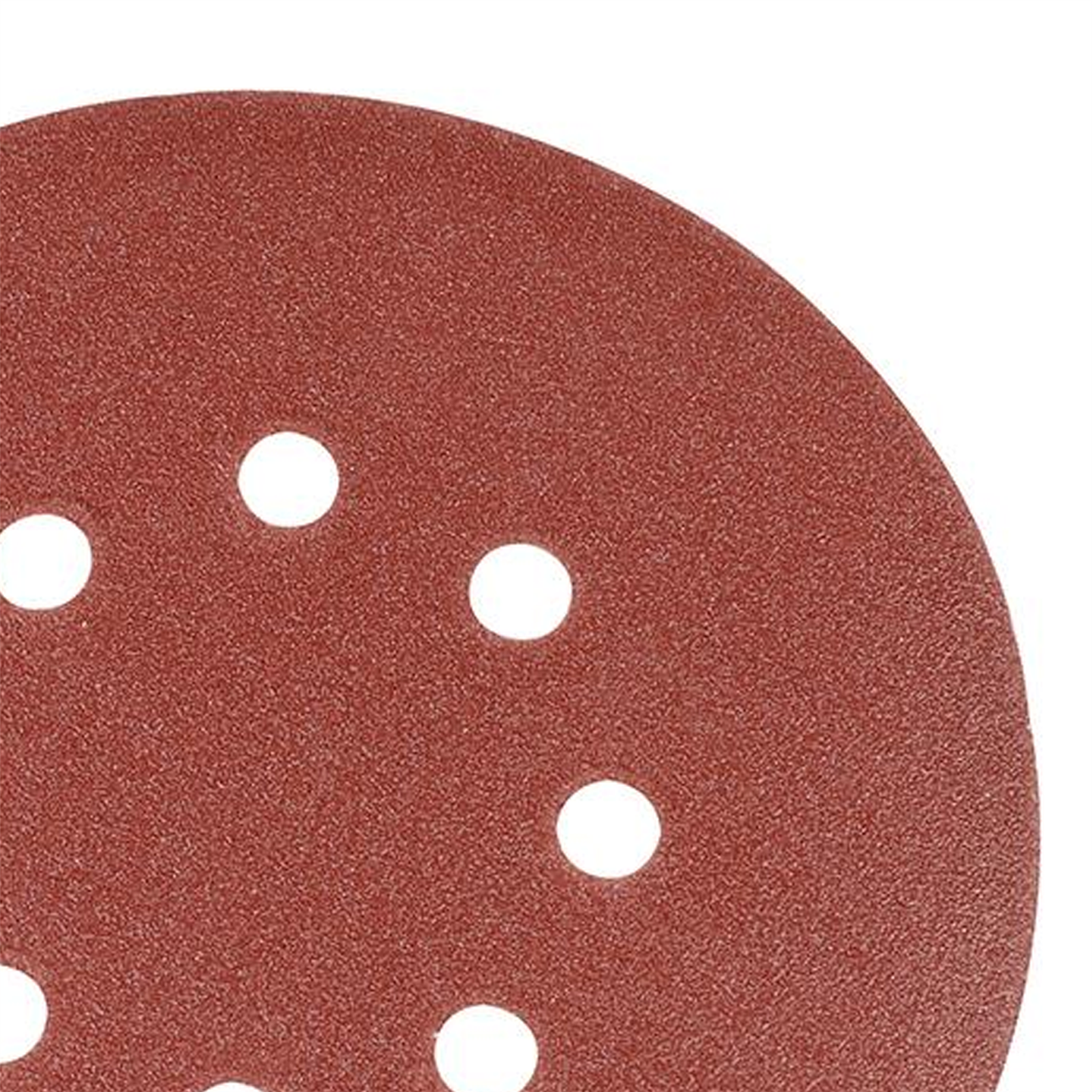 Punched Sanding Discs 150mm 10Pk Grit 80 Hook & Loop Aluminium Oxide New